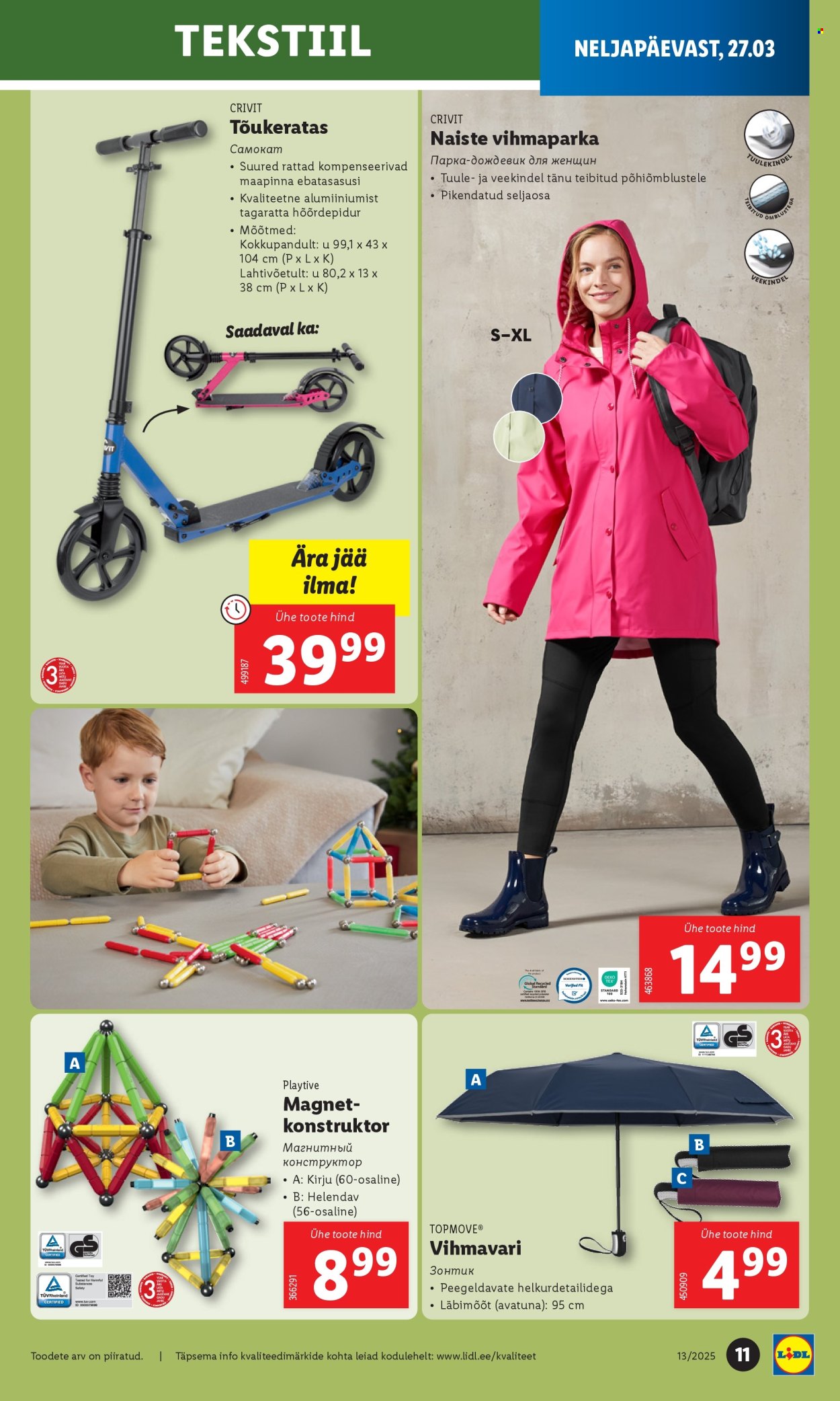 lidl - Lidl kliendileht - Tööstuskaupade pakkumised (24.03 - 30.03.2025) - page: 11