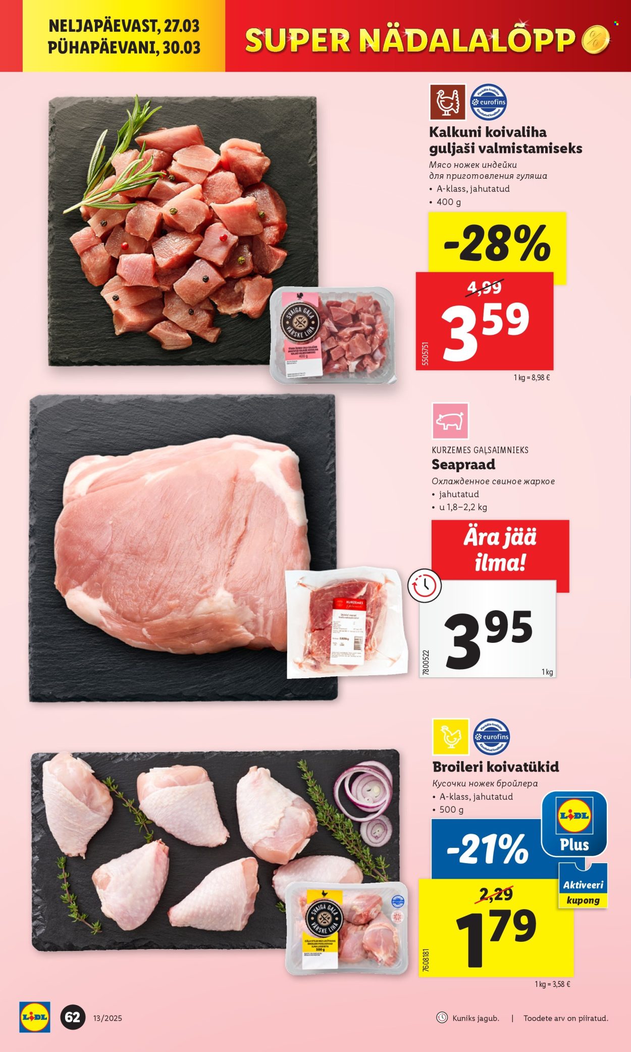 lidl - Lidl kliendileht - Kliendileht (24.03 - 30.03.2025) - page: 62