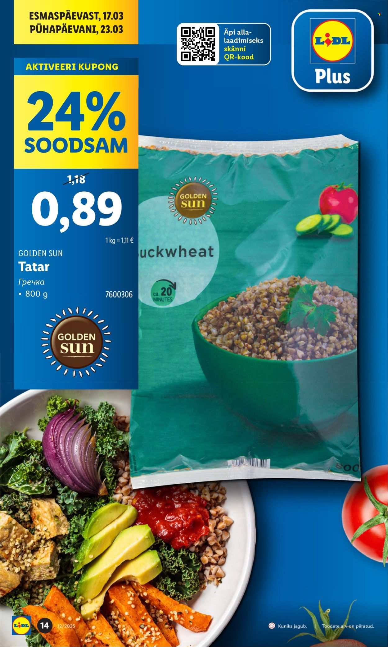 lidl - Lidl kliendileht - Nädalalõpu pakkumised (20.03 - 23.03.2025) - page: 14