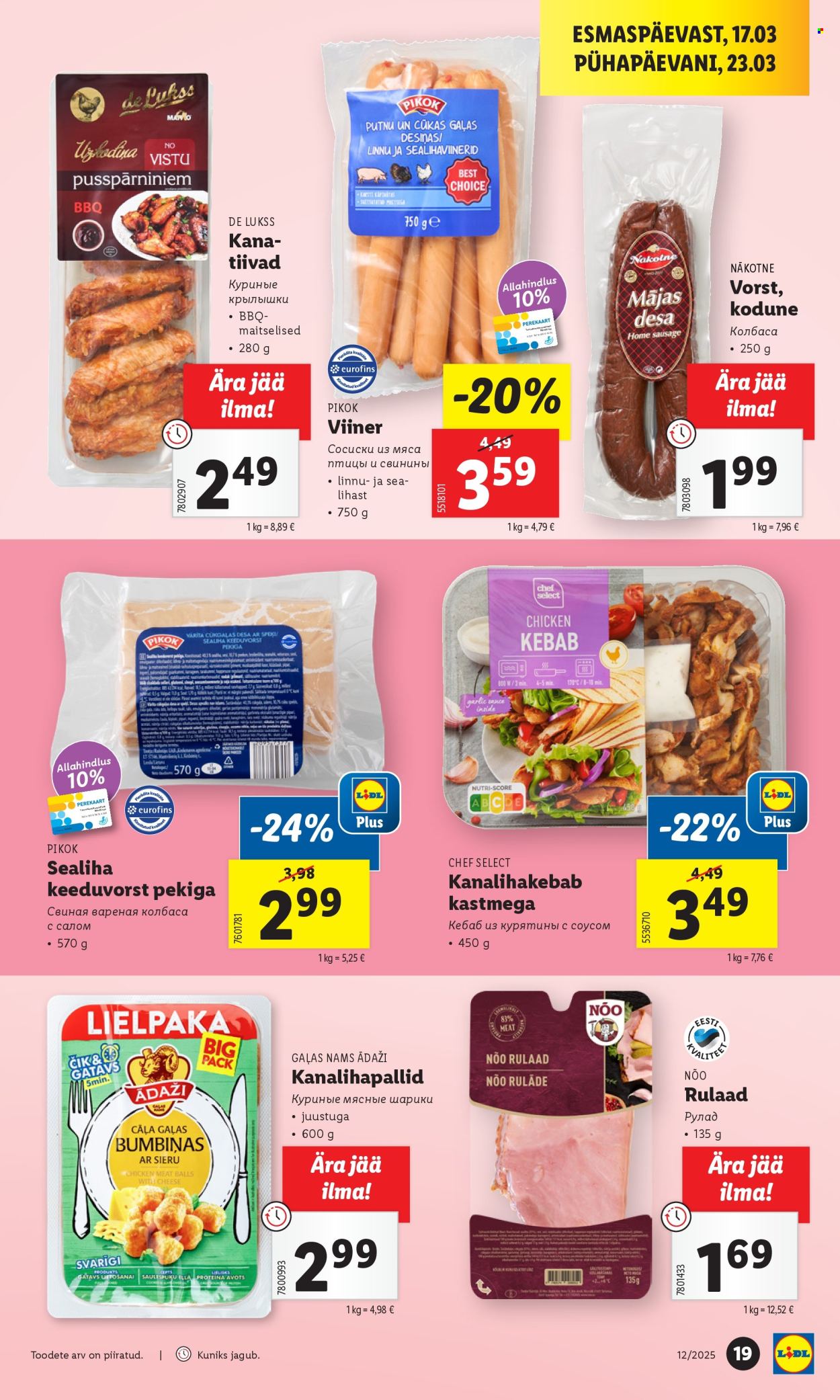 lidl - Lidl kliendileht - Nädalalõpu pakkumised (20.03 - 23.03.2025) - page: 19