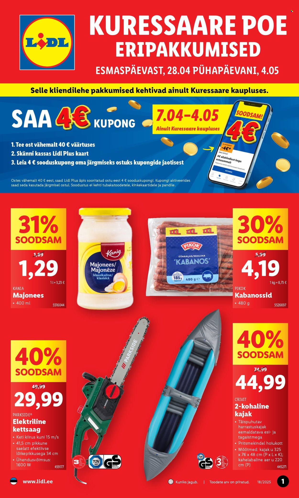 lidl - Lidl kliendileht - kuressaare (28.04 - 4.05.2025)