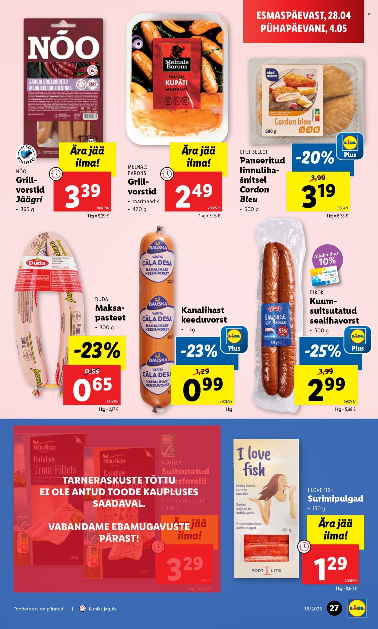 lidl - Lidl kliendileht (1.05 - 4.05.2025) - page: 27 lidl - Lidl kliendileht (1.05 - 4.05.2025) - page: 27