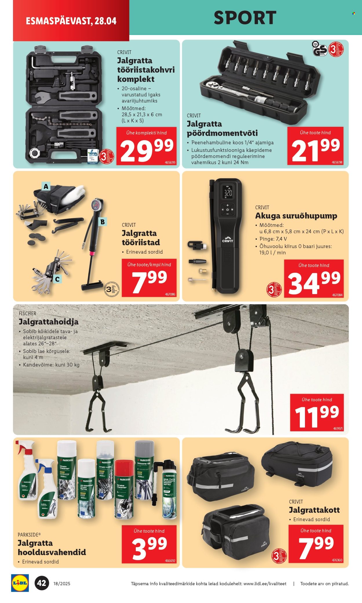 lidl - Lidl kliendileht (1.05 - 4.05.2025) - page: 42 lidl - Lidl kliendileht (1.05 - 4.05.2025) - page: 42