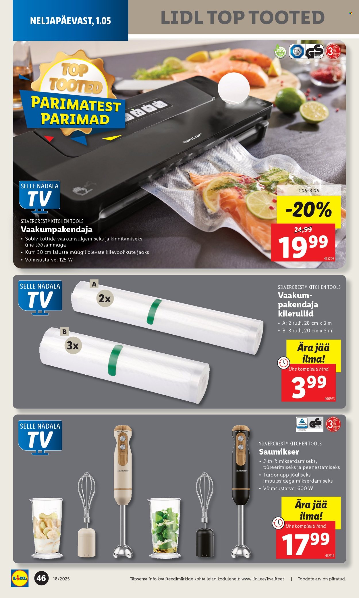 lidl - Lidl kliendileht (1.05 - 4.05.2025) - page: 46 lidl - Lidl kliendileht (1.05 - 4.05.2025) - page: 46