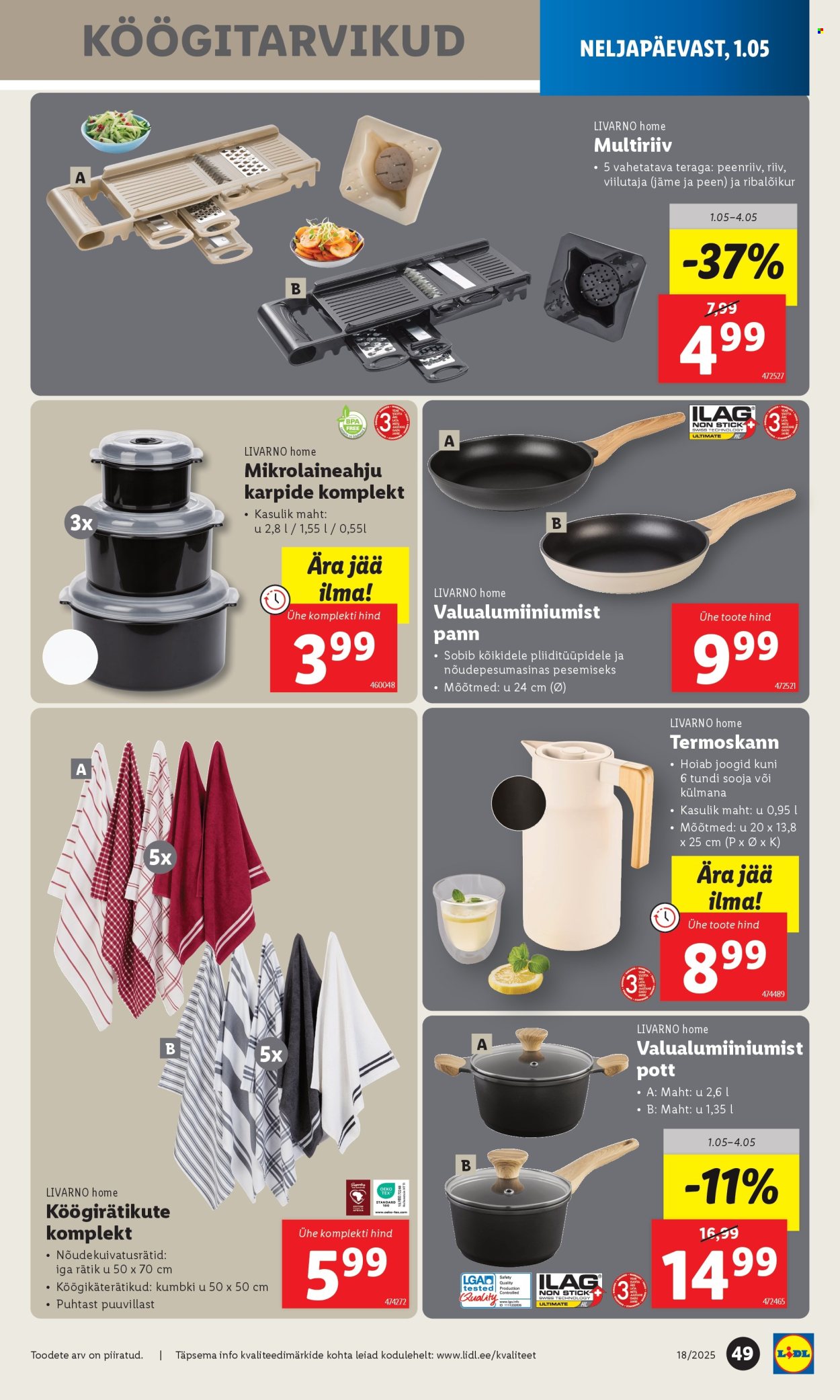 lidl - Lidl kliendileht (1.05 - 4.05.2025) - page: 49 lidl - Lidl kliendileht (1.05 - 4.05.2025) - page: 49