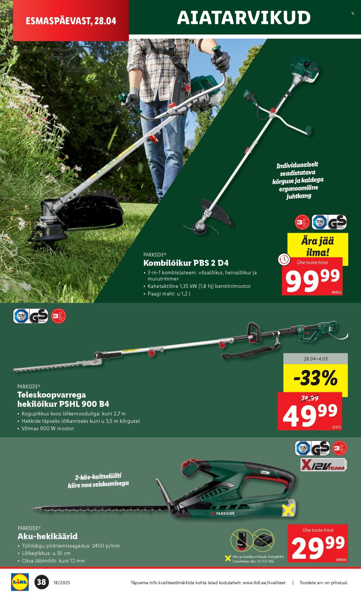 lidl - Lidl kliendileht (1.05 - 4.05.2025) - page: 38 lidl - Lidl kliendileht (1.05 - 4.05.2025) - page: 38