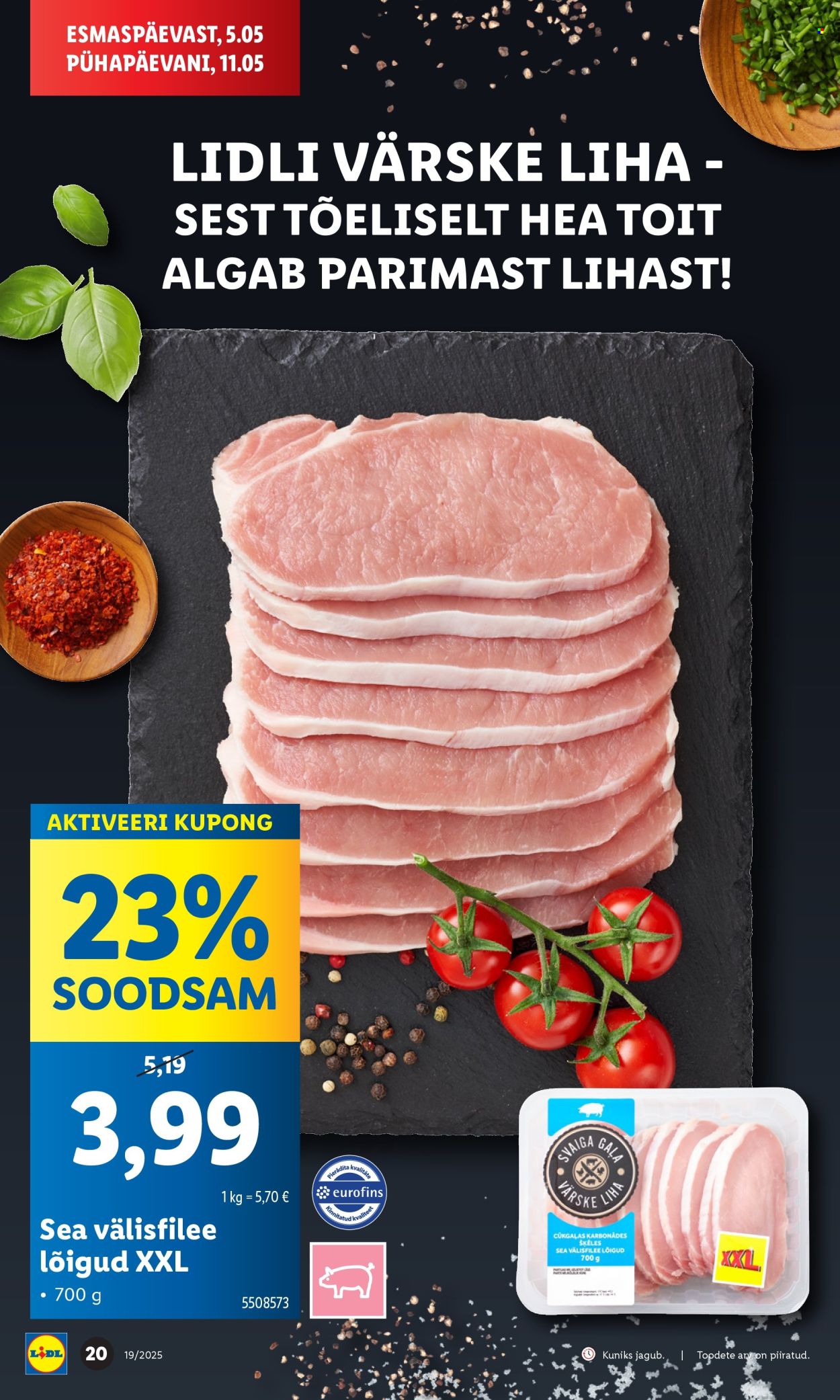 lidl - Lidl kliendileht - Nädalalõpu pakkumised (8.05 - 11.05.2025) - page: 20 lidl - Lidl kliendileht - Nädalalõpu pakkumised (8.05 - 11.05.2025) - page: 20