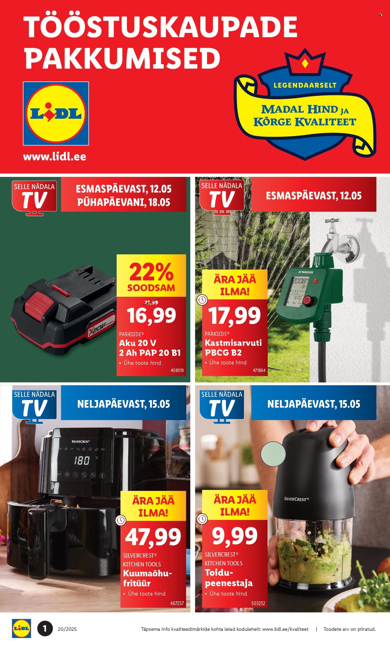 lidl - Lidl kliendileht - Tööstuskaupade pakkumised (12.05 - 18.05.2025) - page: 1