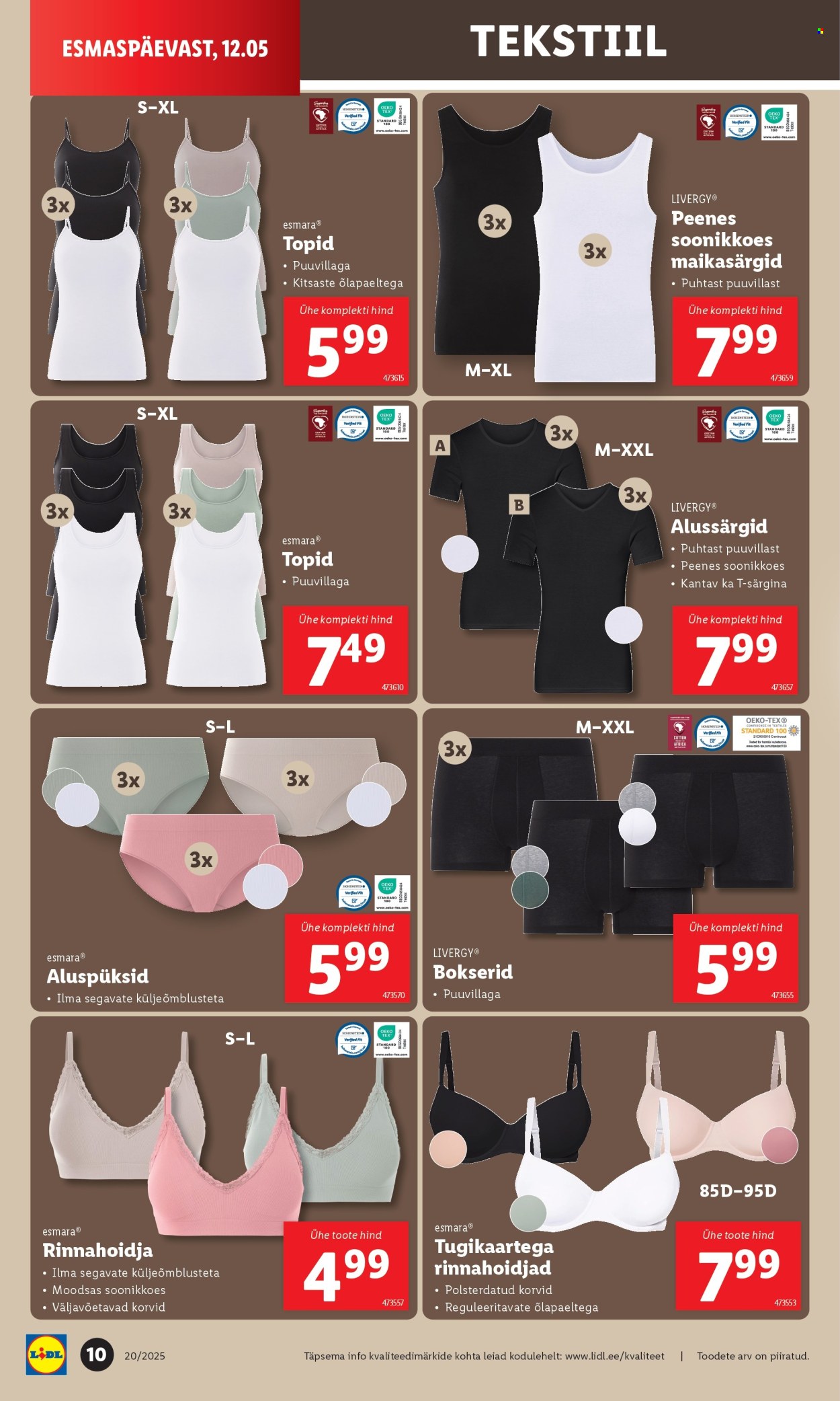 lidl - Lidl kliendileht - Tööstuskaupade pakkumised (12.05 - 18.05.2025) - page: 10