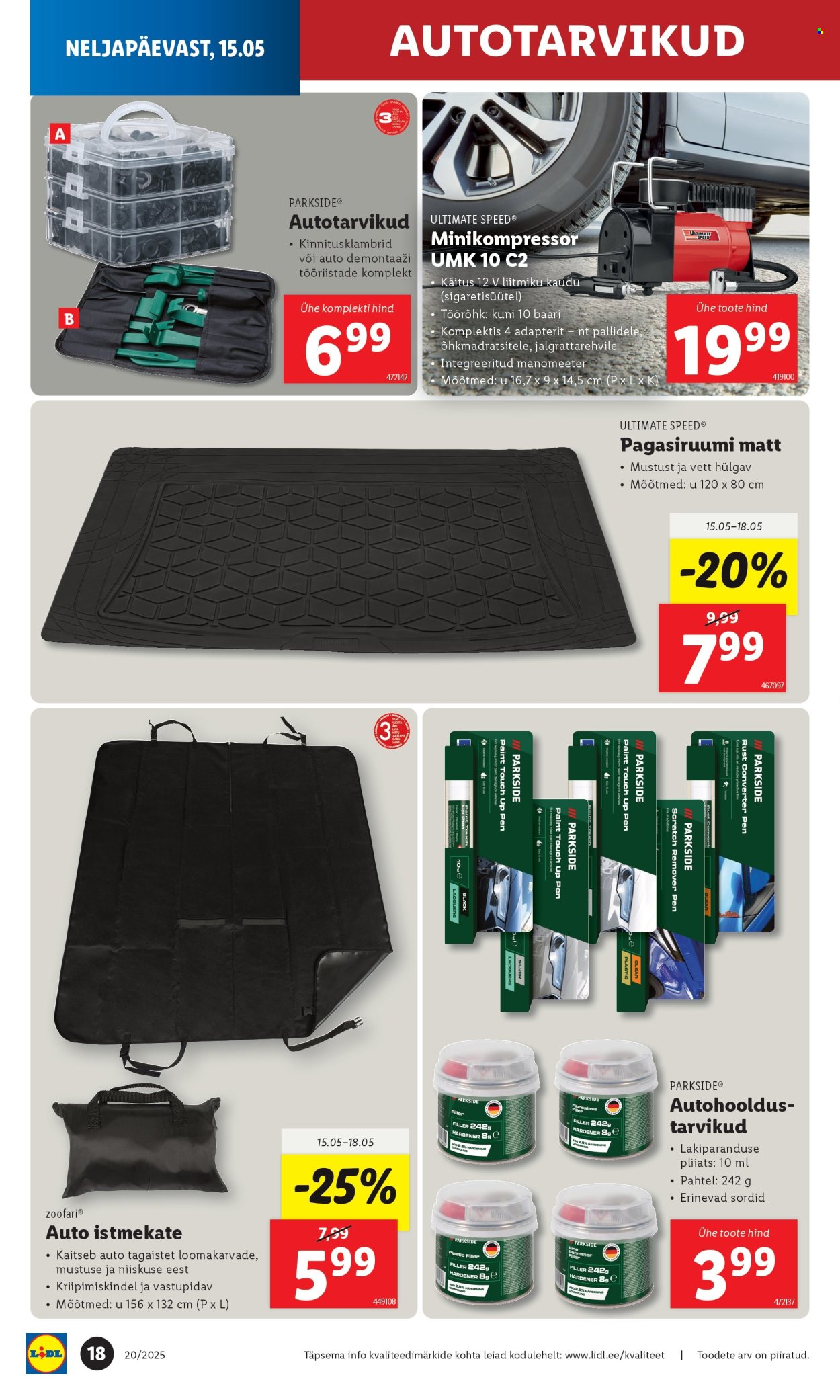 lidl - Lidl kliendileht - Tööstuskaupade pakkumised (12.05 - 18.05.2025) - page: 18