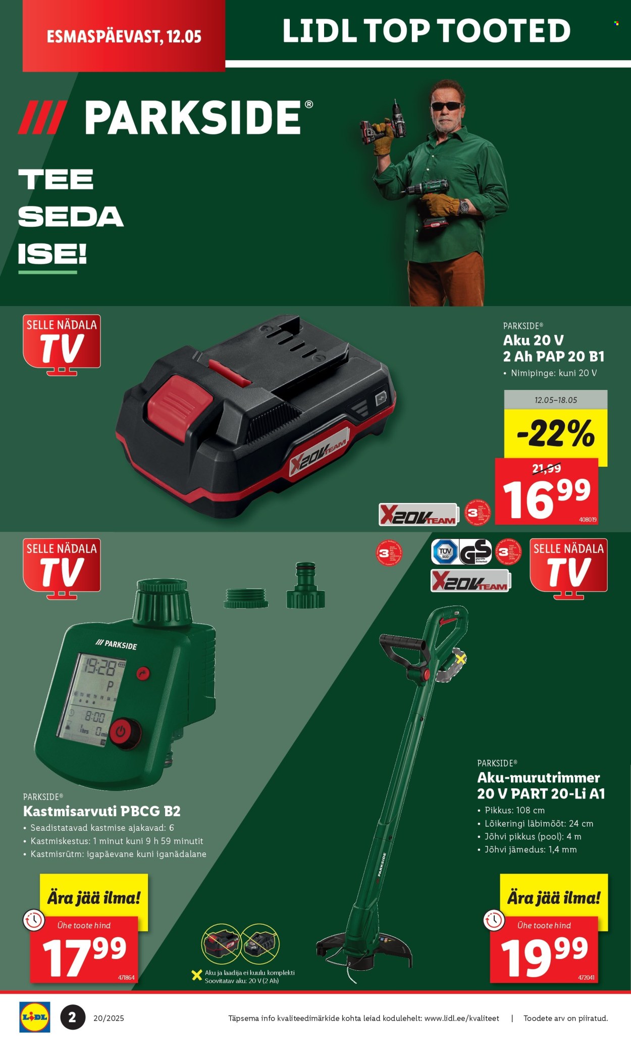 lidl - Lidl kliendileht - Tööstuskaupade pakkumised (12.05 - 18.05.2025) - page: 2