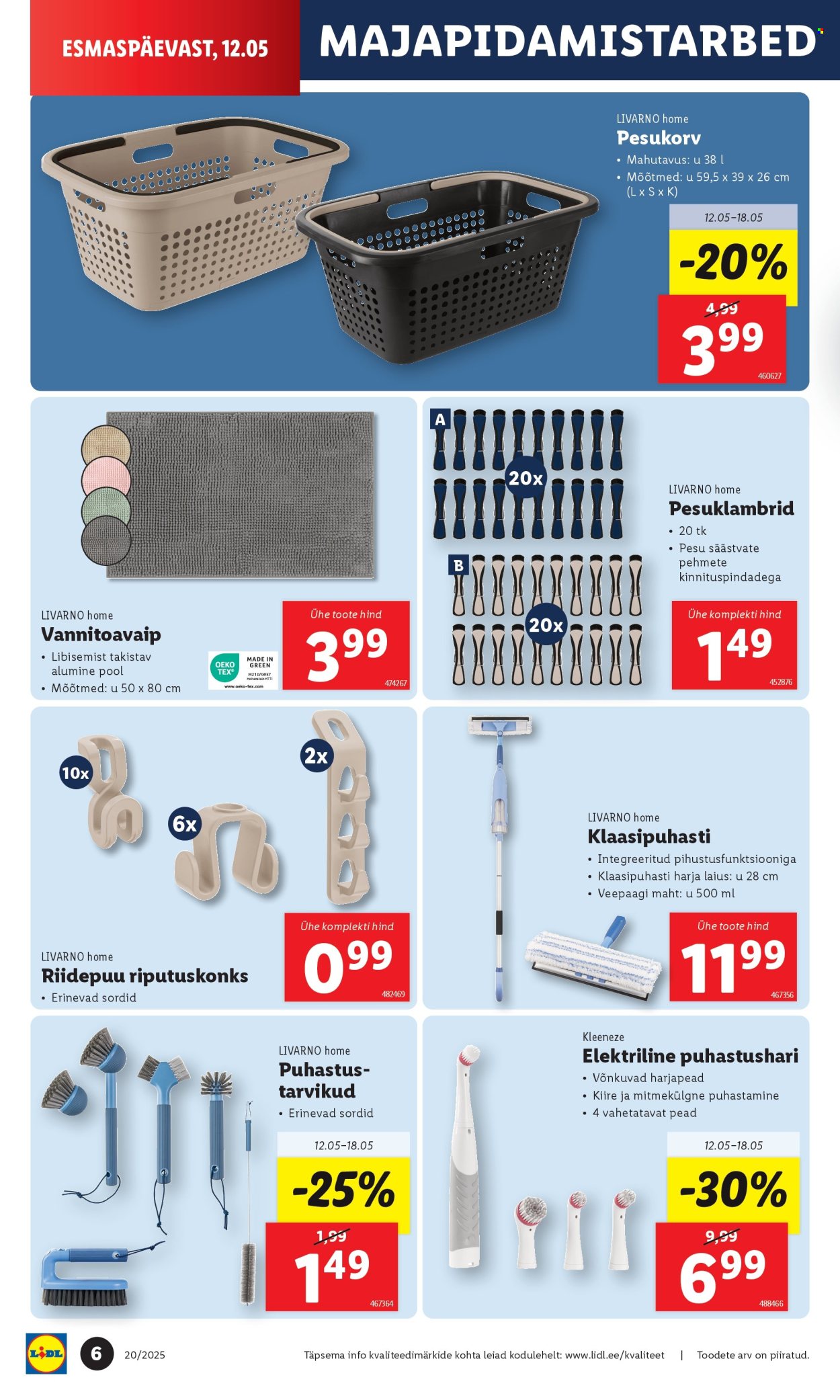 lidl - Lidl kliendileht - Tööstuskaupade pakkumised (12.05 - 18.05.2025) - page: 6