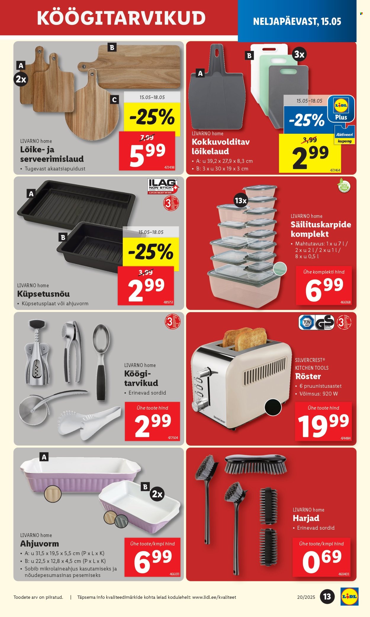 lidl - Lidl kliendileht - Tööstuskaupade pakkumised (12.05 - 18.05.2025) - page: 13