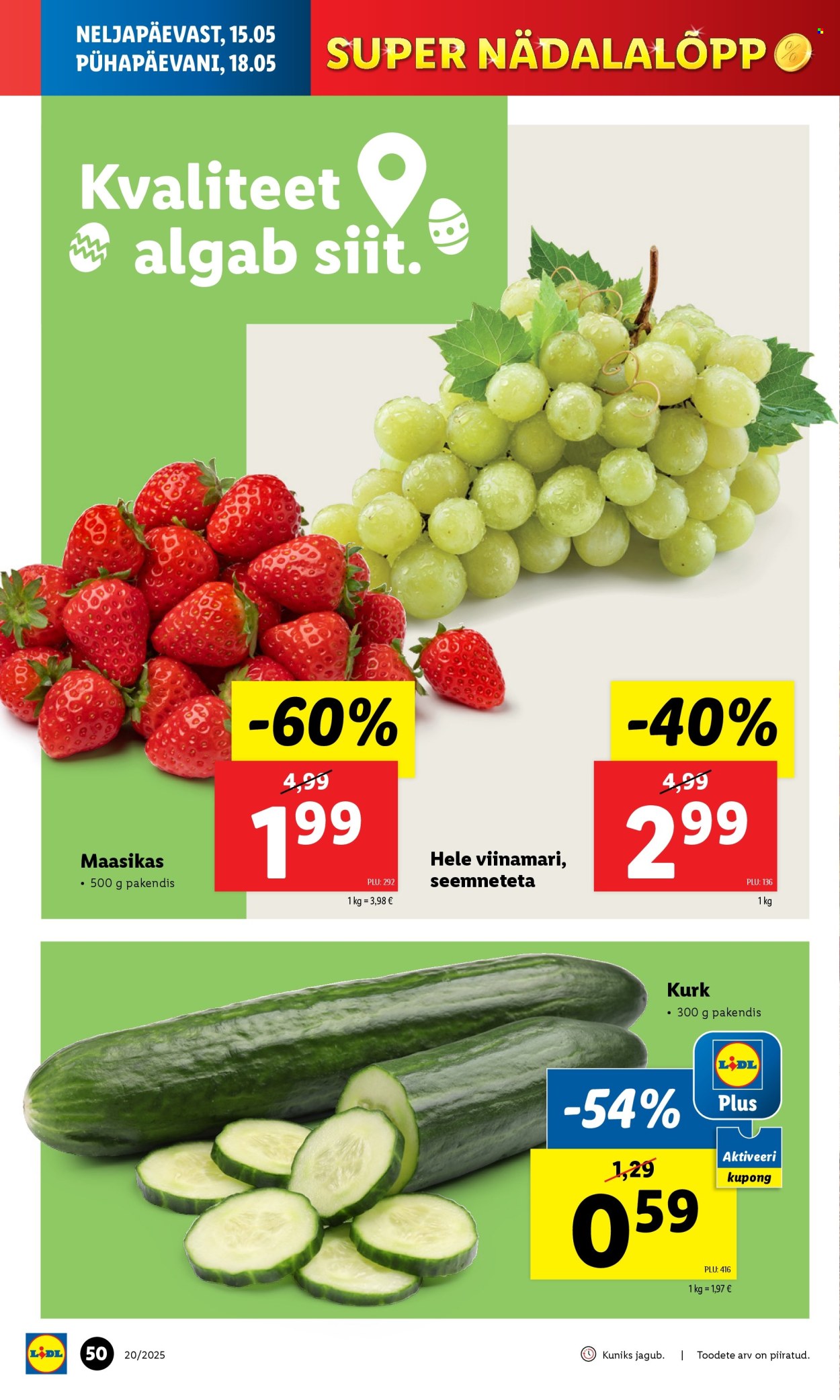 lidl - Lidl kliendileht - kliendileht (12.05 - 18.05.2025) - page: 50 lidl - Lidl kliendileht - kliendileht (12.05 - 18.05.2025) - page: 50