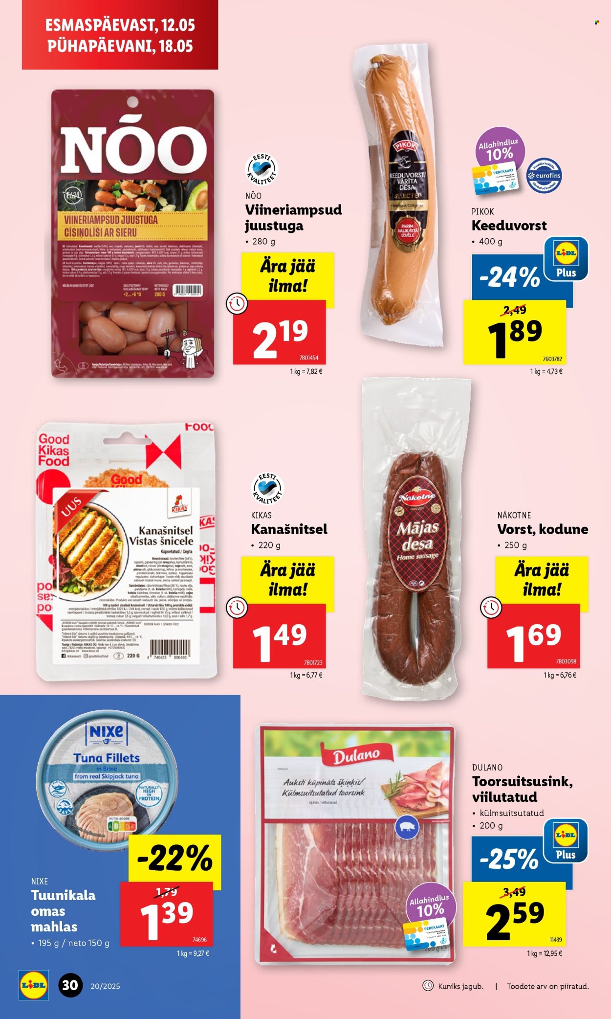 lidl - Lidl kliendileht - Nädalalõpu pakkumised (15.05 - 18.05.2025) - page: 30 lidl - Lidl kliendileht - Nädalalõpu pakkumised (15.05 - 18.05.2025) - page: 30