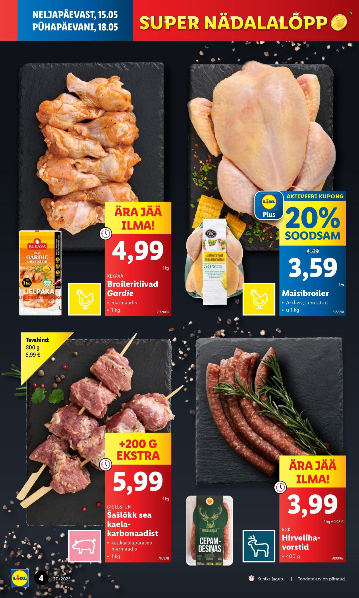 lidl - Lidl kliendileht - Nädalalõpu pakkumised (15.05 - 18.05.2025) - page: 4 lidl - Lidl kliendileht - Nädalalõpu pakkumised (15.05 - 18.05.2025) - page: 4