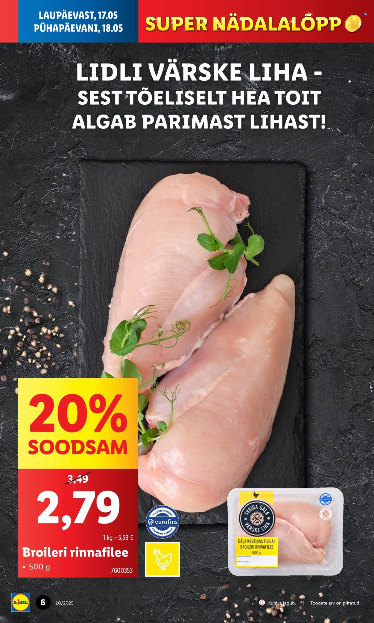 lidl - Lidl kliendileht - Nädalalõpu pakkumised (15.05 - 18.05.2025) - page: 6 lidl - Lidl kliendileht - Nädalalõpu pakkumised (15.05 - 18.05.2025) - page: 6