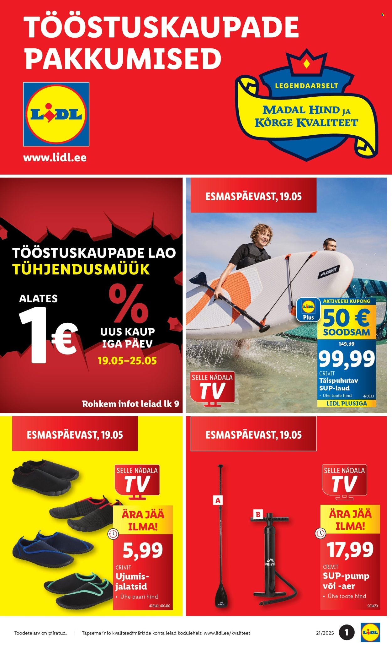 lidl - Lidl kliendileht - Tööstuskaupade pakkumised (19.05 - 25.05.2025)