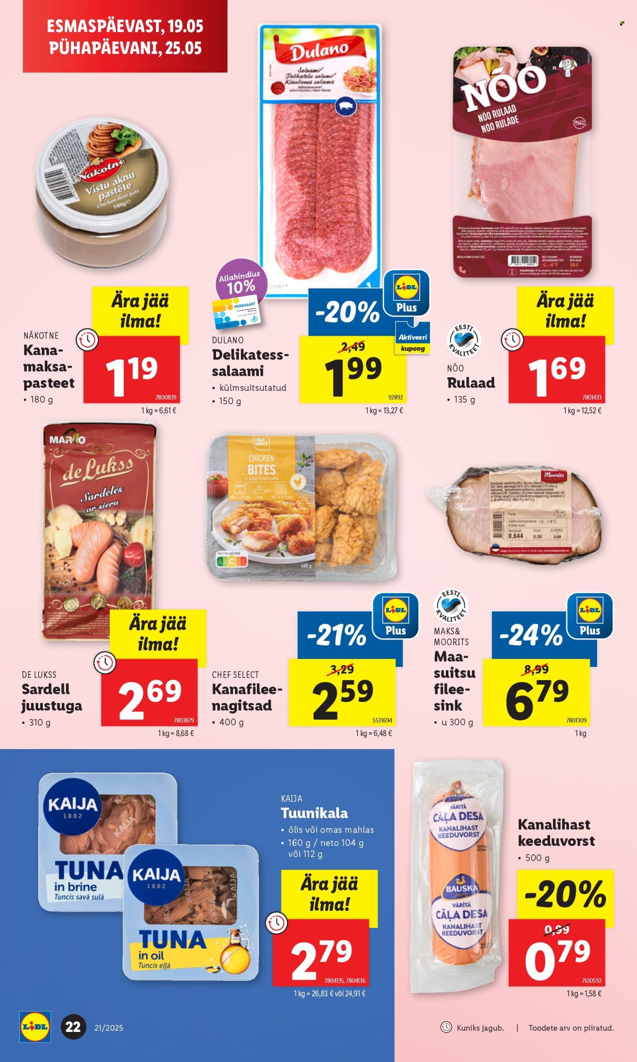 lidl - Lidl kliendileht - Kliendileht (19.05 - 25.05.2025) - page: 22 lidl - Lidl kliendileht - Kliendileht (19.05 - 25.05.2025) - page: 22