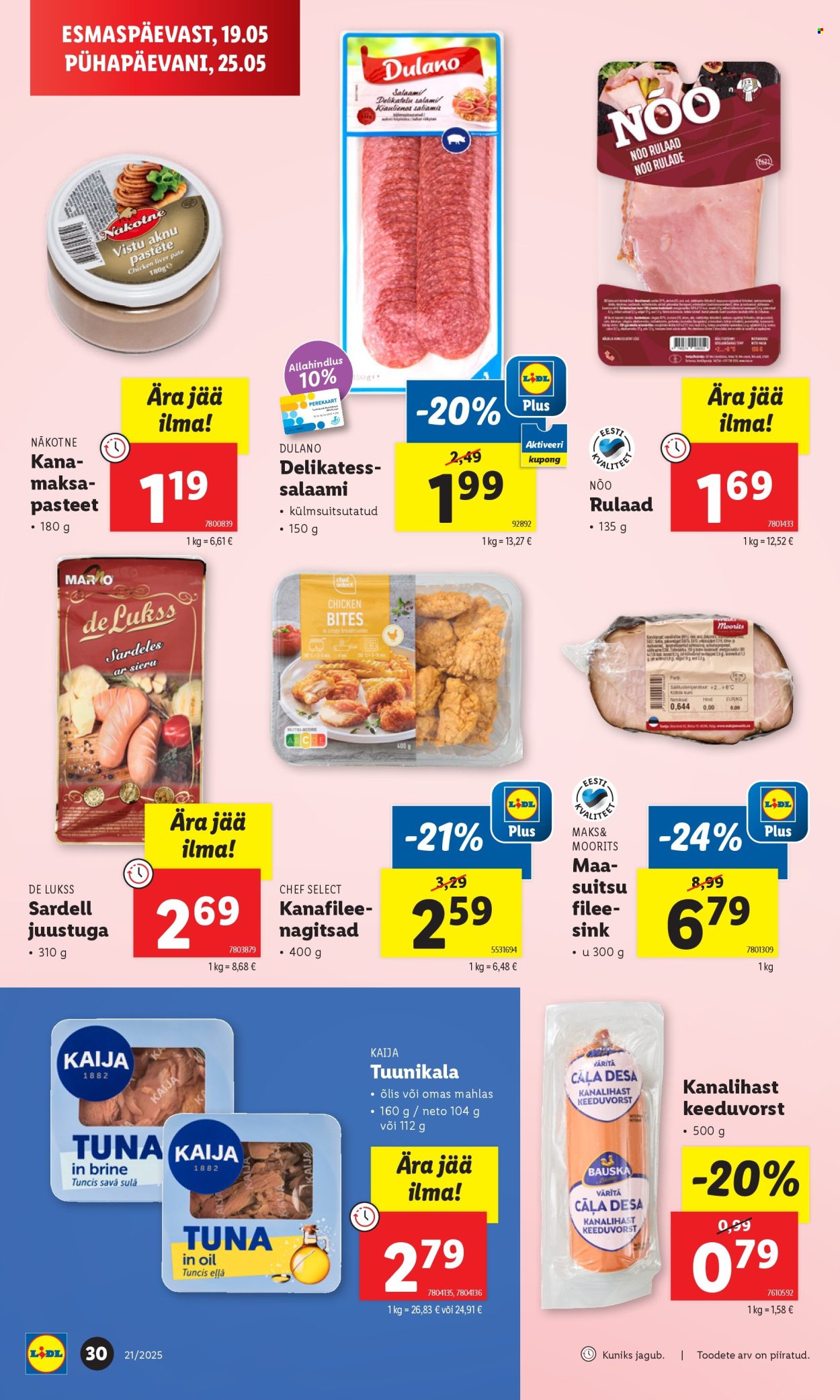 lidl - Lidl kliendileht - Nädalalõpu pakkumised (22.05 - 25.05.2025) - page: 30 lidl - Lidl kliendileht - Nädalalõpu pakkumised (22.05 - 25.05.2025) - page: 30