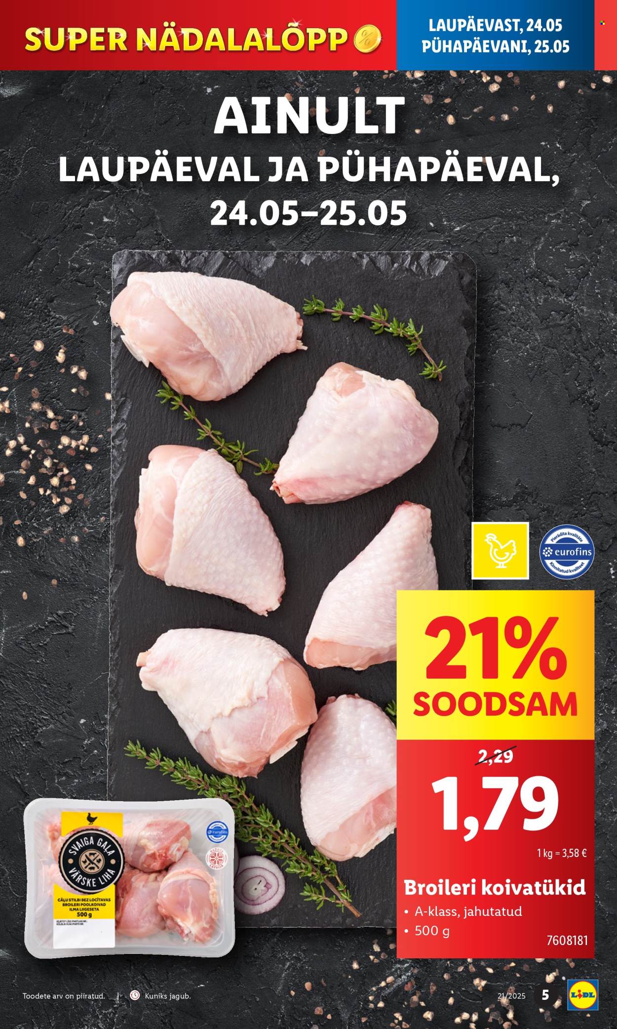 lidl - Lidl kliendileht - Nädalalõpu pakkumised (22.05 - 25.05.2025) - page: 5 lidl - Lidl kliendileht - Nädalalõpu pakkumised (22.05 - 25.05.2025) - page: 5