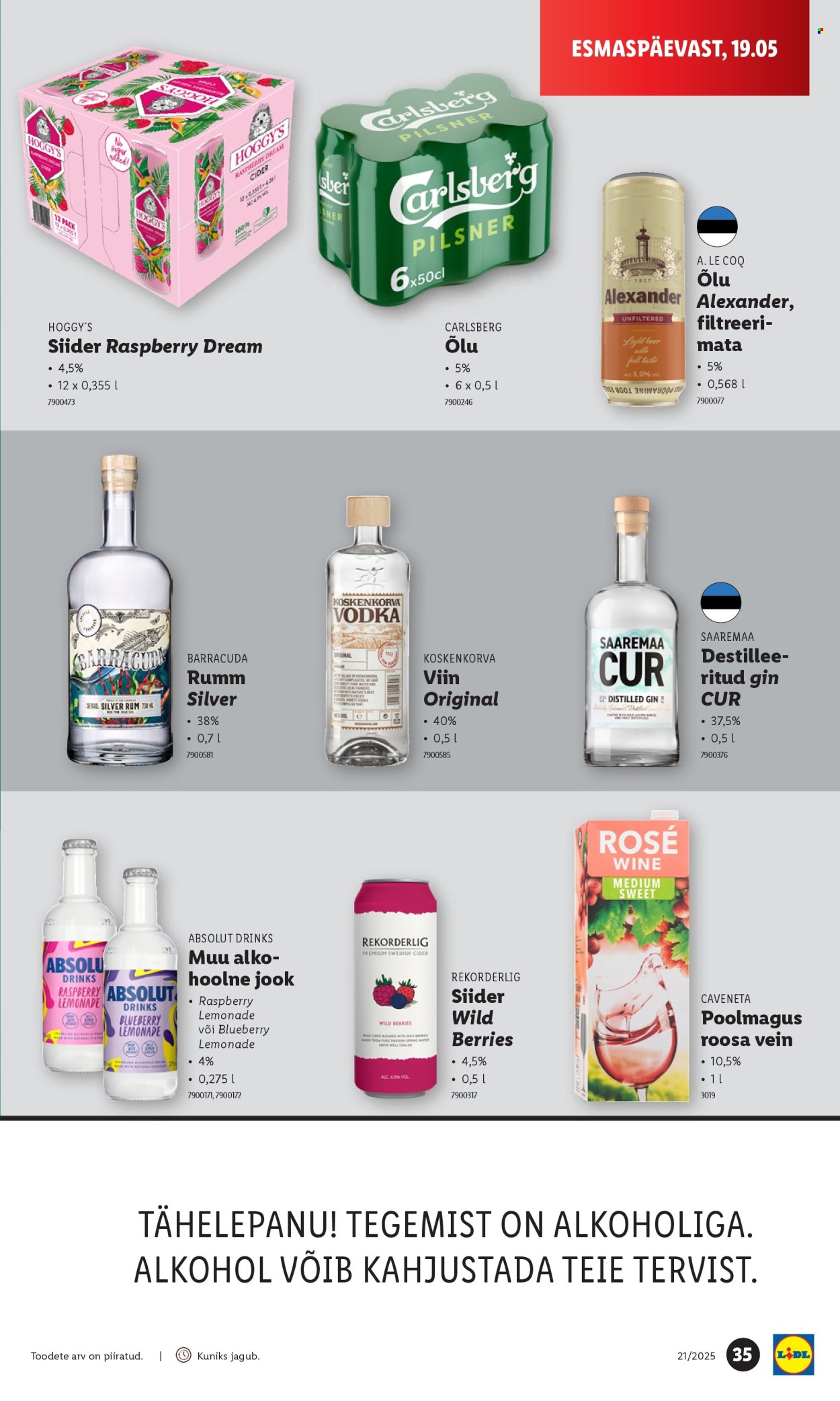 lidl - Lidl kliendileht - Nädalalõpu pakkumised (22.05 - 25.05.2025) - page: 35 lidl - Lidl kliendileht - Nädalalõpu pakkumised (22.05 - 25.05.2025) - page: 35