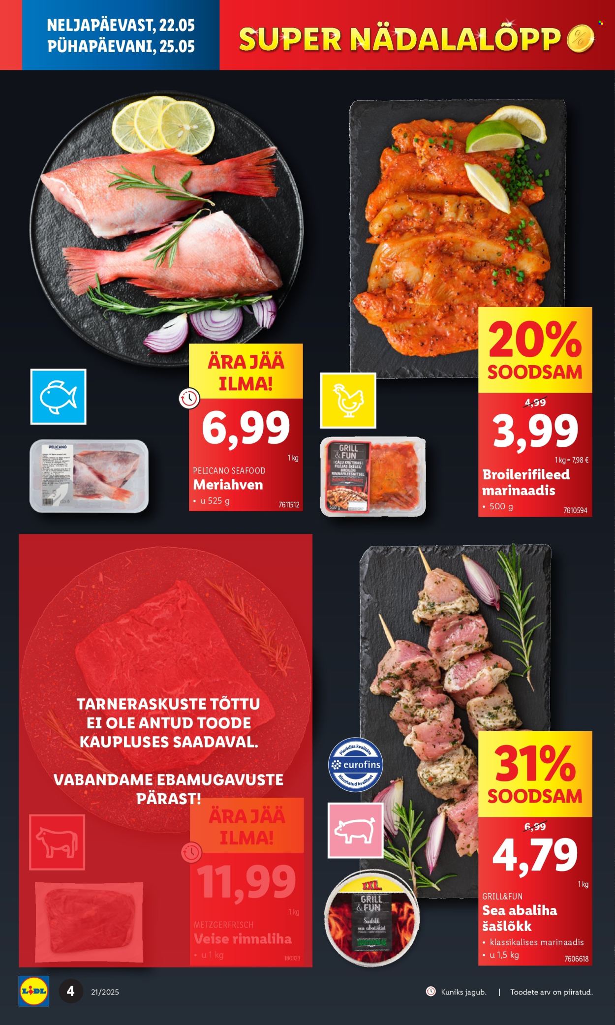 lidl - Lidl kliendileht - Nädalalõpu pakkumised (22.05 - 25.05.2025) - page: 4 lidl - Lidl kliendileht - Nädalalõpu pakkumised (22.05 - 25.05.2025) - page: 4