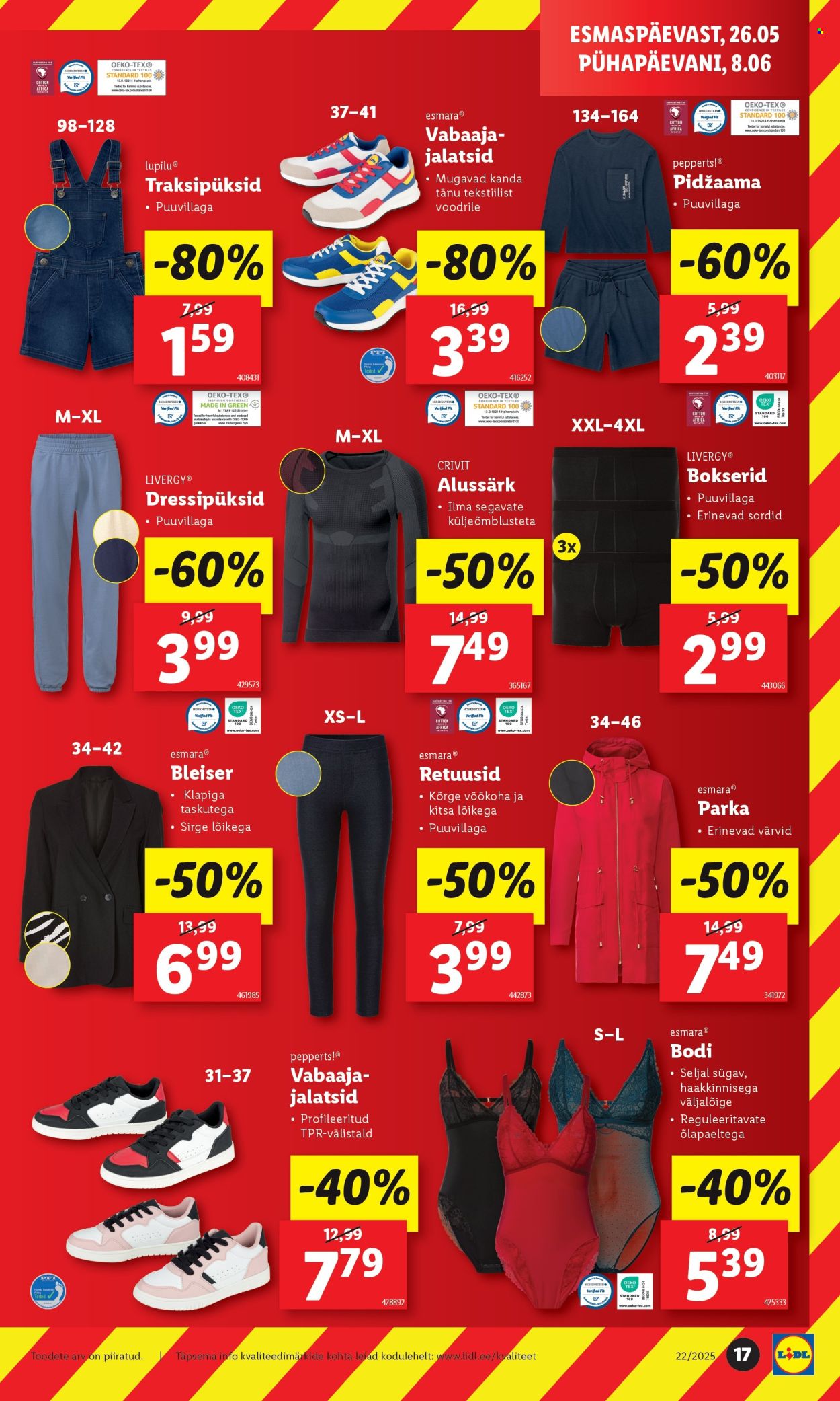 lidl - Lidl kliendileht - Tööstuskaupade pakkumised (26.05 - 1.06.2025) - page: 17