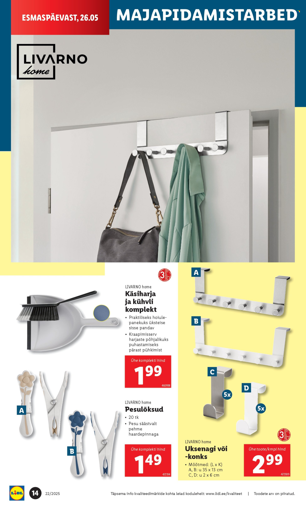 lidl - Lidl kliendileht - Tööstuskaupade pakkumised (26.05 - 1.06.2025) - page: 14