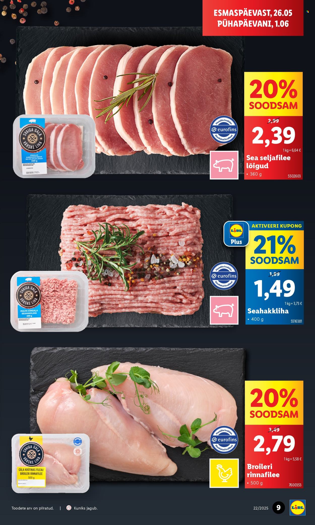 lidl - Lidl kliendileht - Kliendileht (26.05 - 1.06.2025) - page: 9