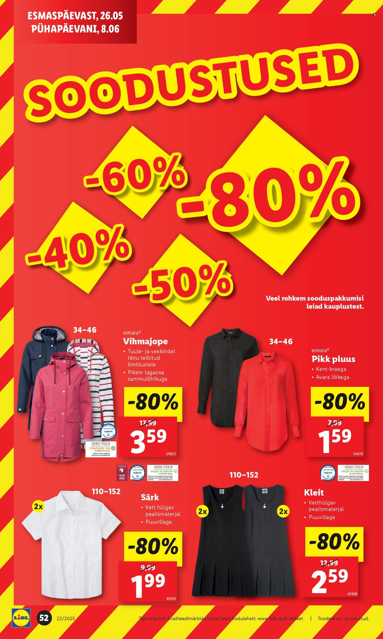 lidl - Lidl kliendileht - Nädalalõpu pakkumised (29.05 - 1.06.2025) - page: 52 lidl - Lidl kliendileht - Nädalalõpu pakkumised (29.05 - 1.06.2025) - page: 52