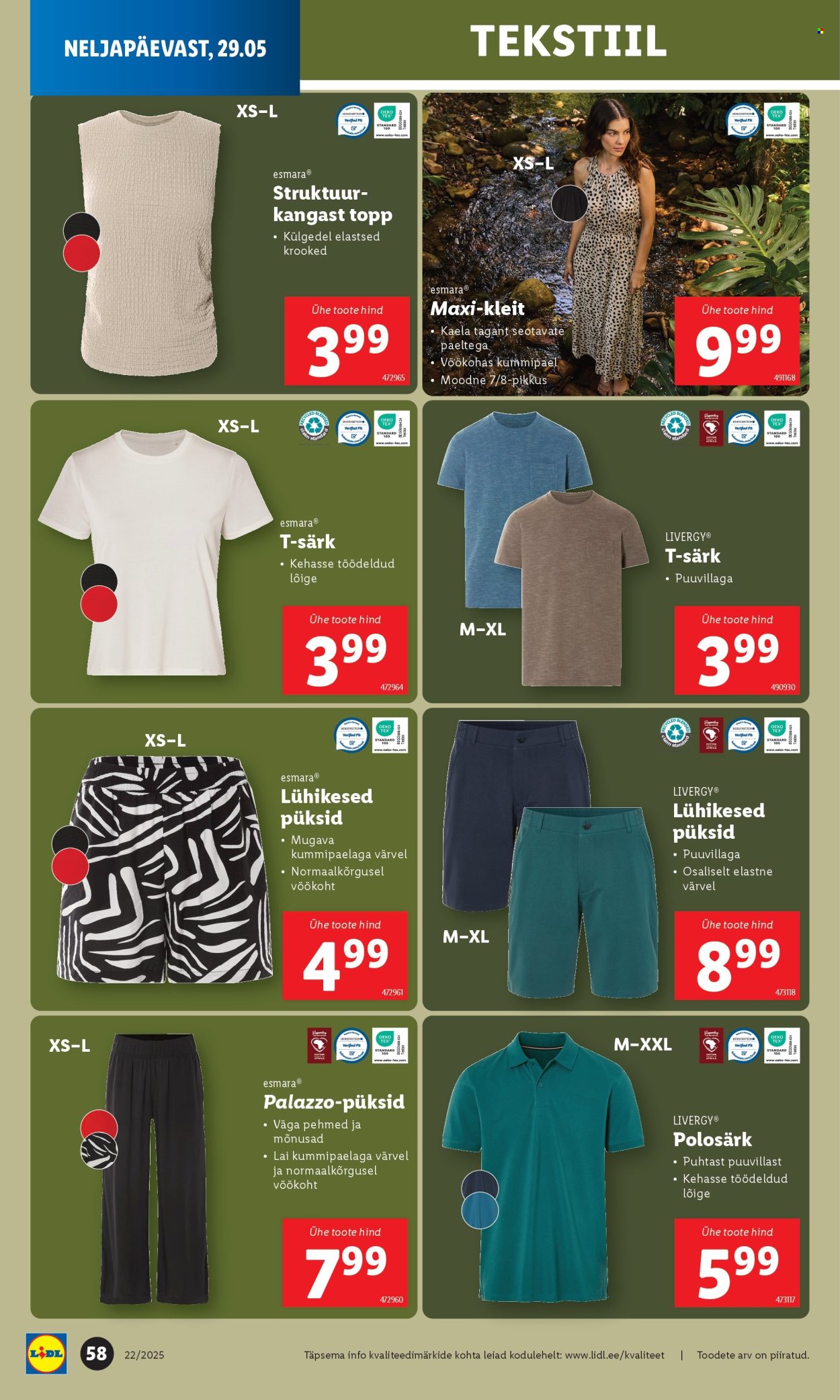 lidl - Lidl kliendileht - Nädalalõpu pakkumised (29.05 - 1.06.2025) - page: 58 lidl - Lidl kliendileht - Nädalalõpu pakkumised (29.05 - 1.06.2025) - page: 58