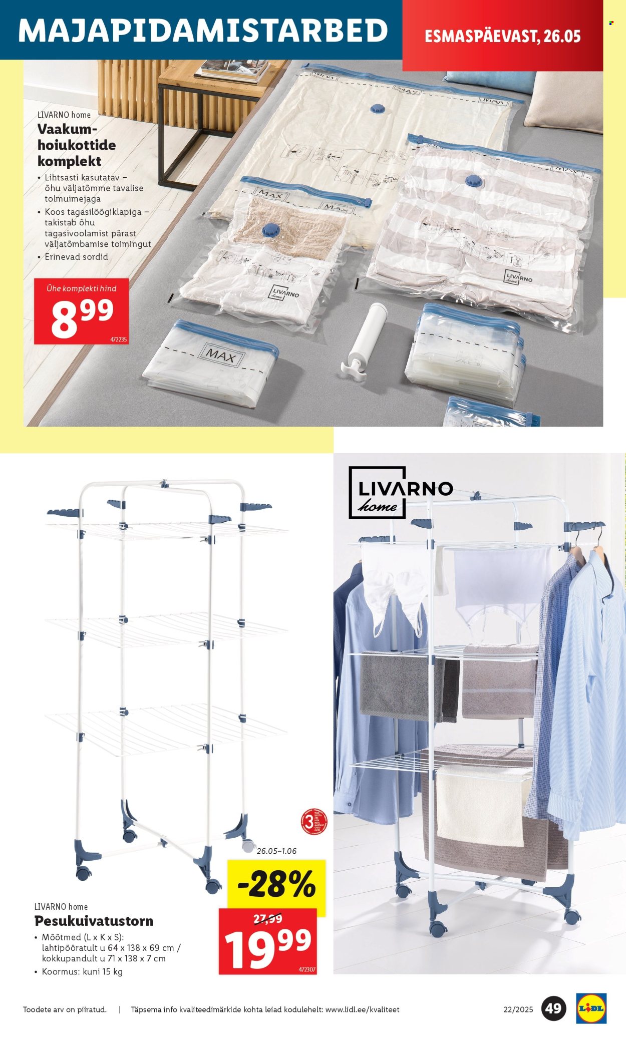 lidl - Lidl kliendileht - Nädalalõpu pakkumised (29.05 - 1.06.2025) - page: 49 lidl - Lidl kliendileht - Nädalalõpu pakkumised (29.05 - 1.06.2025) - page: 49