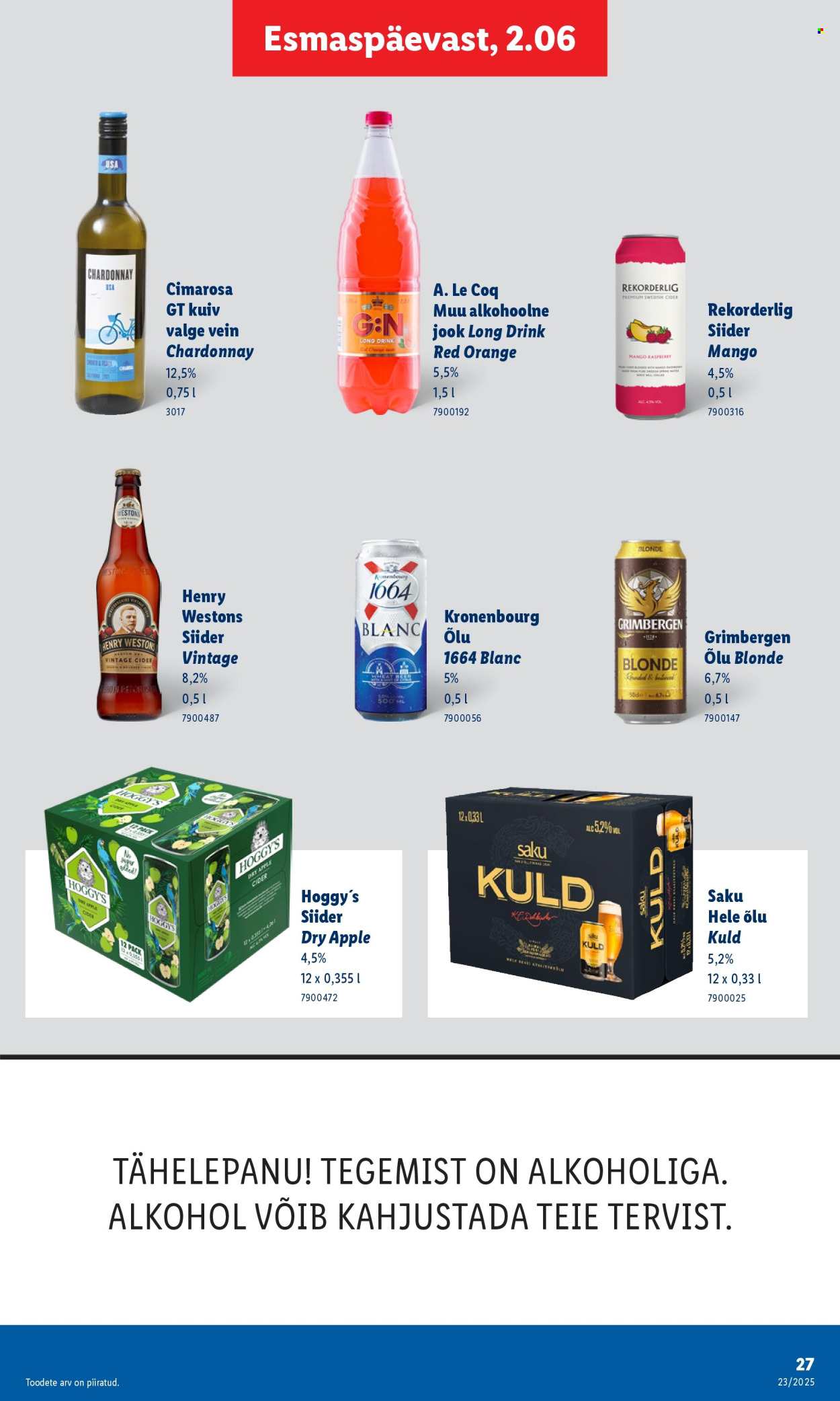 lidl - Lidl kliendileht - Kliendileht (2.06 - 8.06.2025) - page: 27 lidl - Lidl kliendileht - Kliendileht (2.06 - 8.06.2025) - page: 27