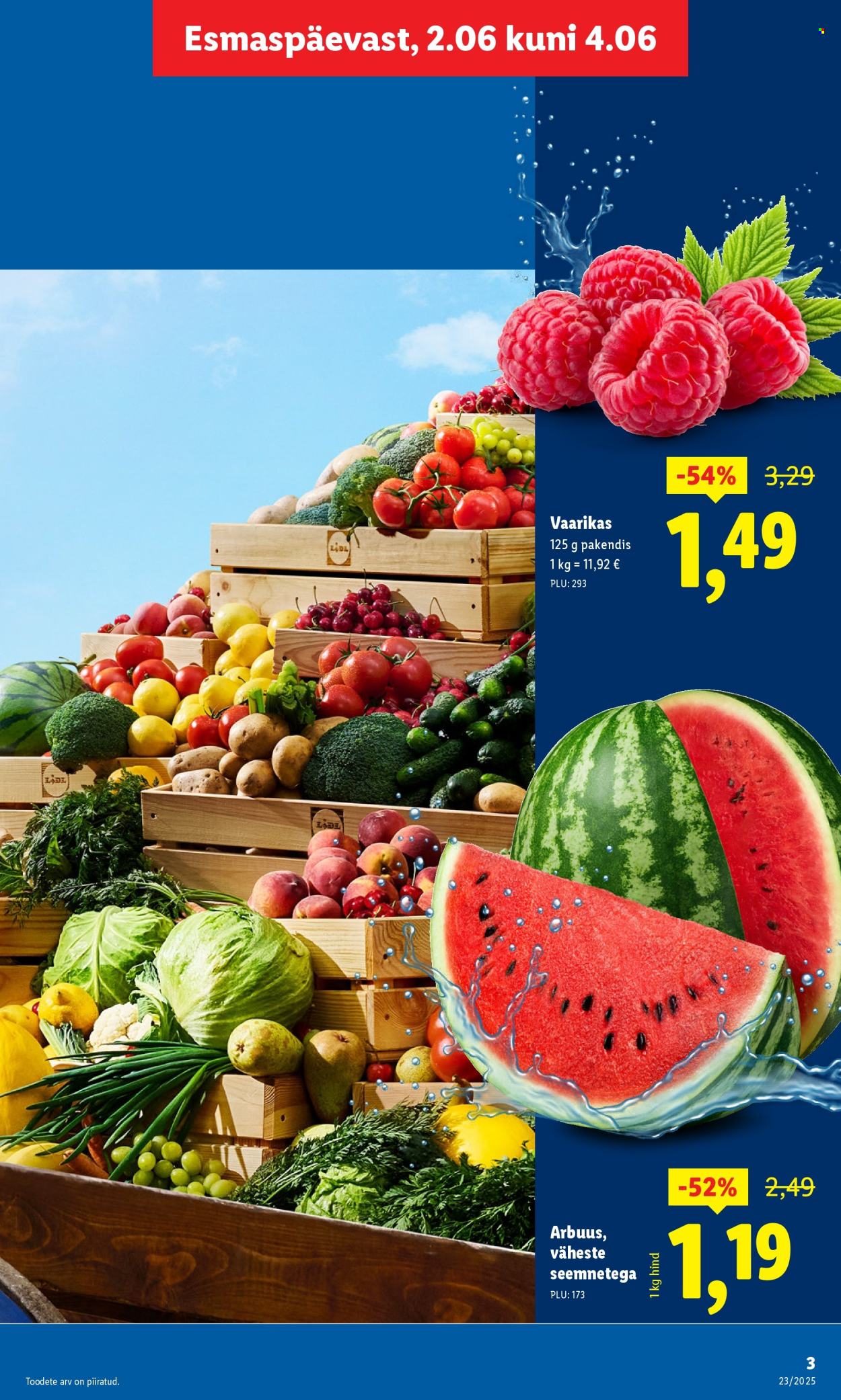 lidl - Lidl kliendileht - Kliendileht (2.06 - 8.06.2025) - page: 3 lidl - Lidl kliendileht - Kliendileht (2.06 - 8.06.2025) - page: 3