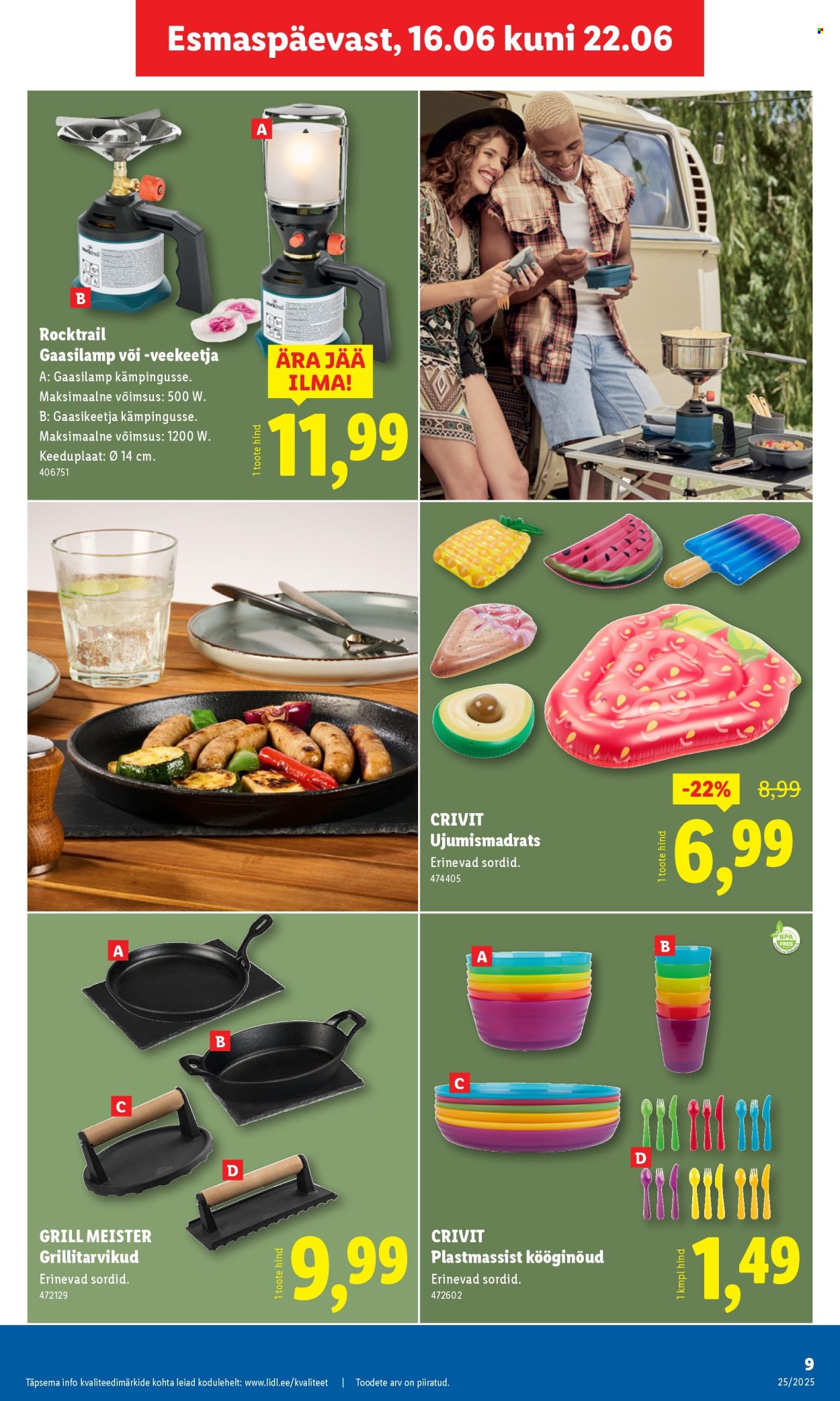 lidl - Lidl kliendileht - Tööstuskaupade pakkumised (16.06 - 22.06.2025) - page: 9