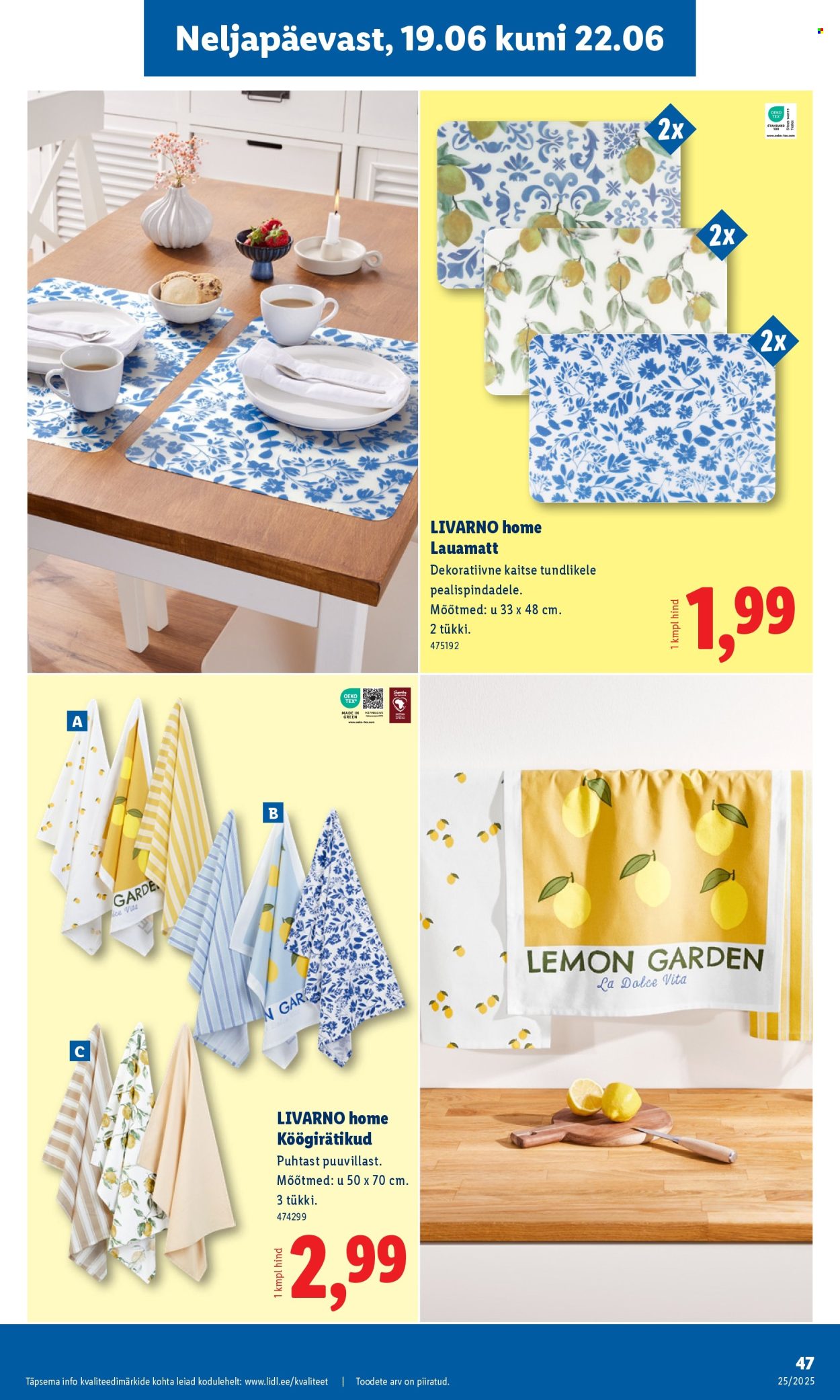 lidl - Lidl kliendileht - Kliendileht (16.06 - 22.06.2025) - page: 47 lidl - Lidl kliendileht - Kliendileht (16.06 - 22.06.2025) - page: 47