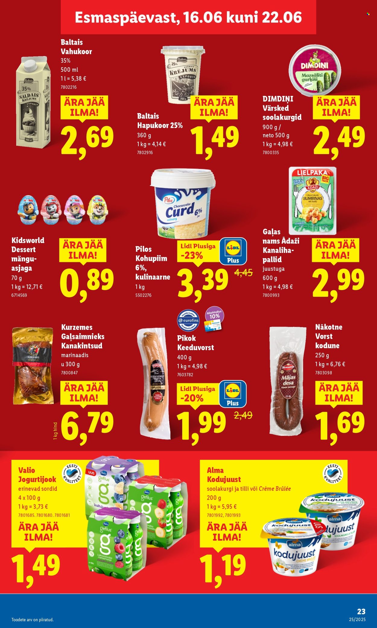 lidl - Lidl kliendileht - Kliendileht (16.06 - 22.06.2025) - page: 23 lidl - Lidl kliendileht - Kliendileht (16.06 - 22.06.2025) - page: 23