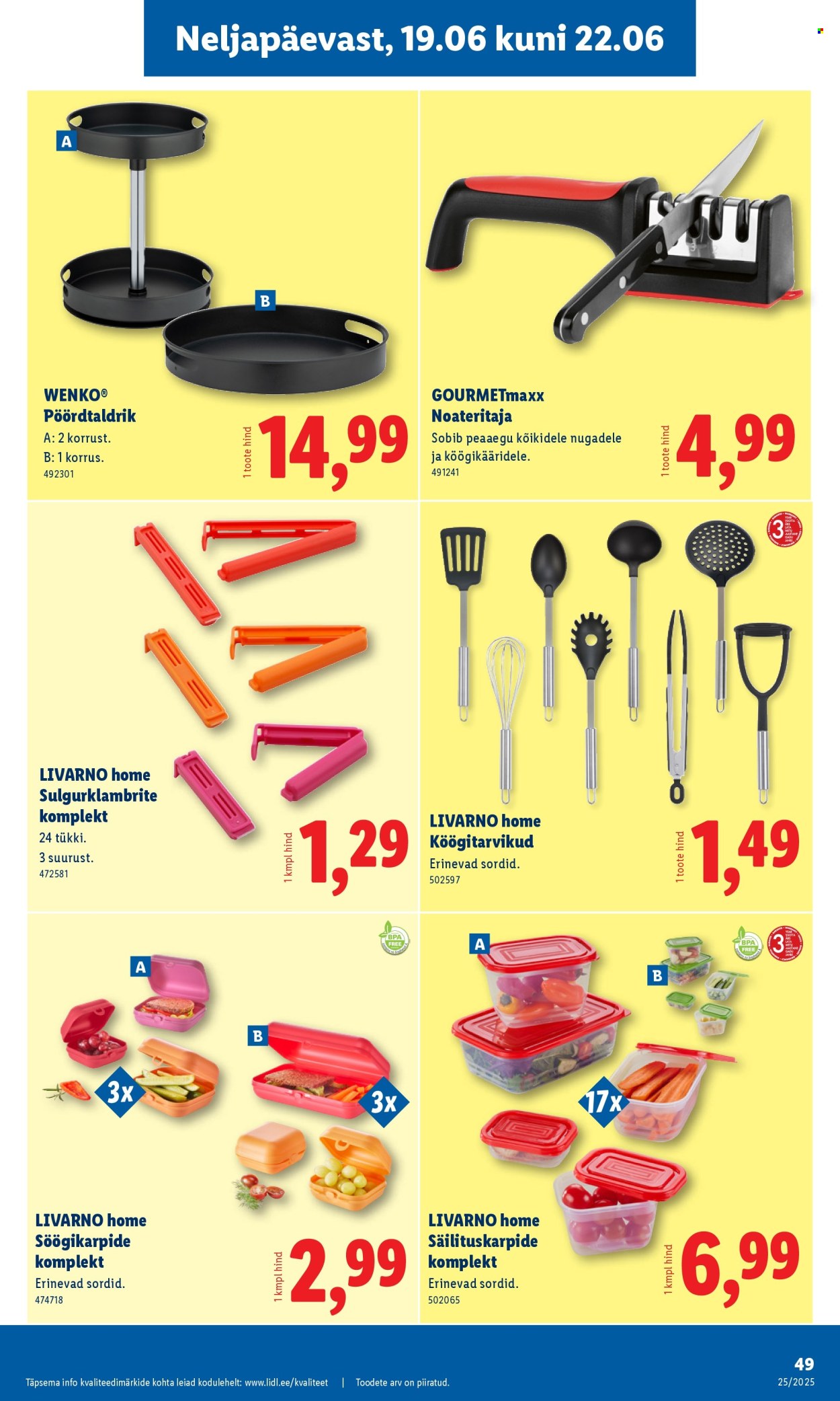 lidl - Lidl kliendileht - Kliendileht (16.06 - 22.06.2025) - page: 49 lidl - Lidl kliendileht - Kliendileht (16.06 - 22.06.2025) - page: 49