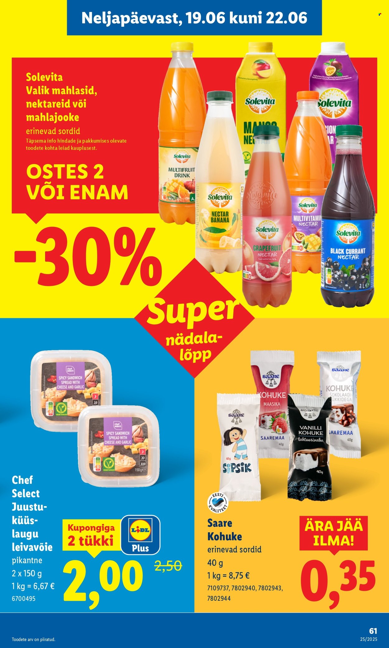 lidl - Lidl kliendileht - Kliendileht (16.06 - 22.06.2025) - page: 61 lidl - Lidl kliendileht - Kliendileht (16.06 - 22.06.2025) - page: 61
