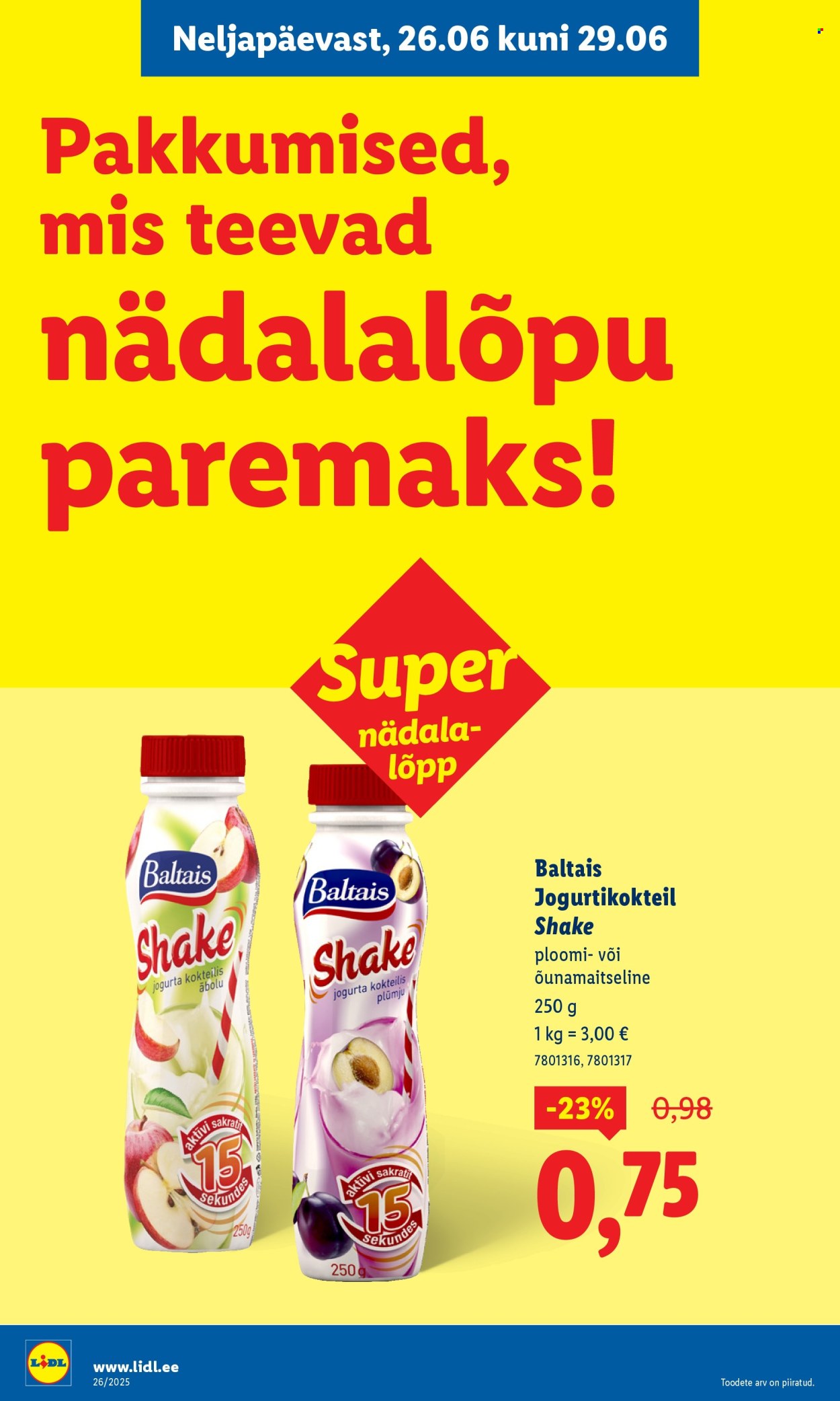 lidl - Lidl kliendileht - Kliendileht (23.06 - 29.06.2025) - page: 66 lidl - Lidl kliendileht - Kliendileht (23.06 - 29.06.2025) - page: 66