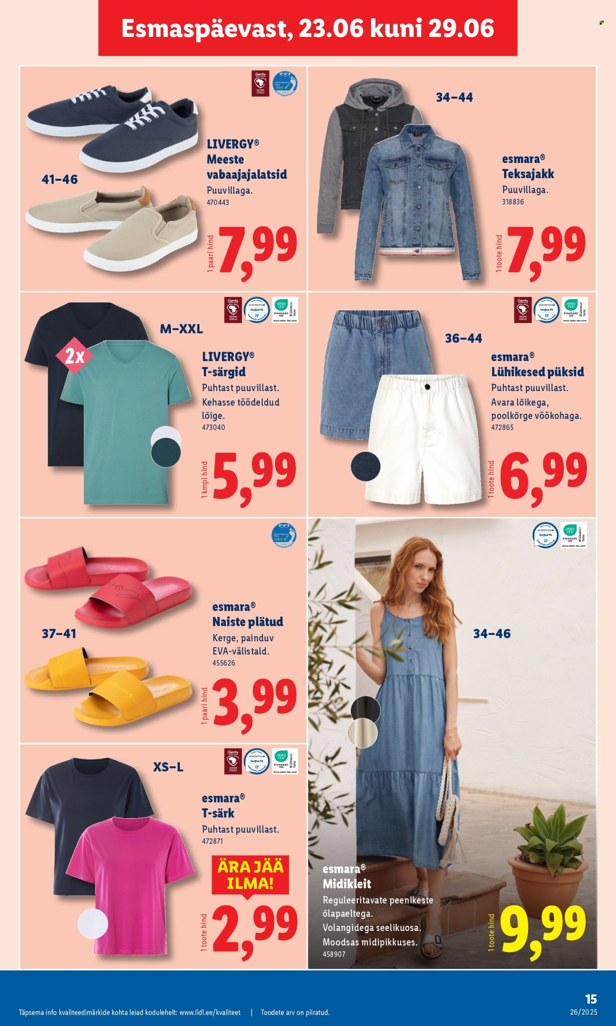 lidl - Lidl kliendileht - Tööstuskaupade pakkumised (23.06 - 29.06.2025) - page: 15