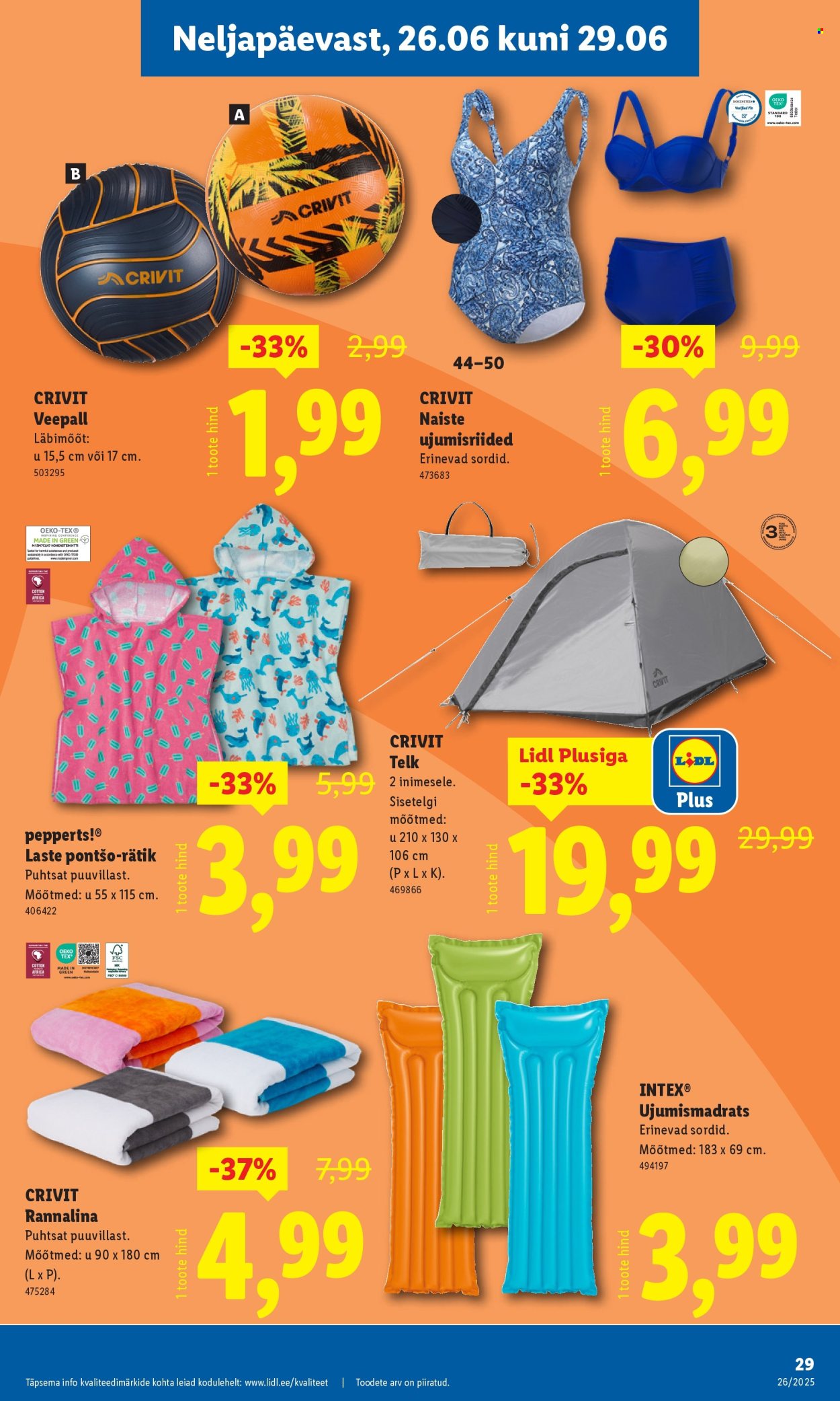 lidl - Lidl kliendileht - Tööstuskaupade pakkumised (23.06 - 29.06.2025) - page: 29