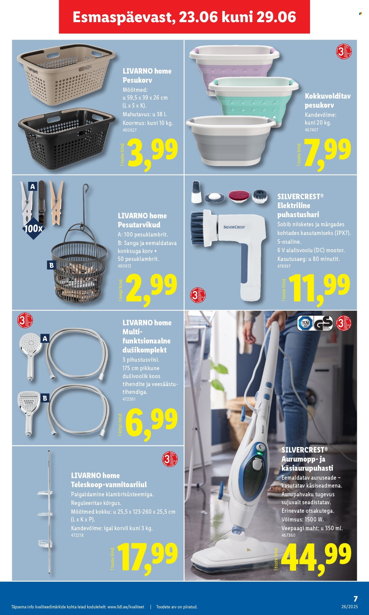 lidl - Lidl kliendileht - Tööstuskaupade pakkumised (23.06 - 29.06.2025) - page: 7