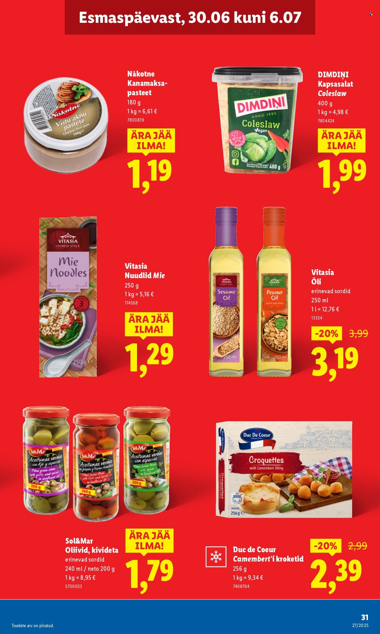 lidl - Lidl kliendileht - Kliendileht (30.06 - 6.07.2025) - page: 31 lidl - Lidl kliendileht - Kliendileht (30.06 - 6.07.2025) - page: 31
