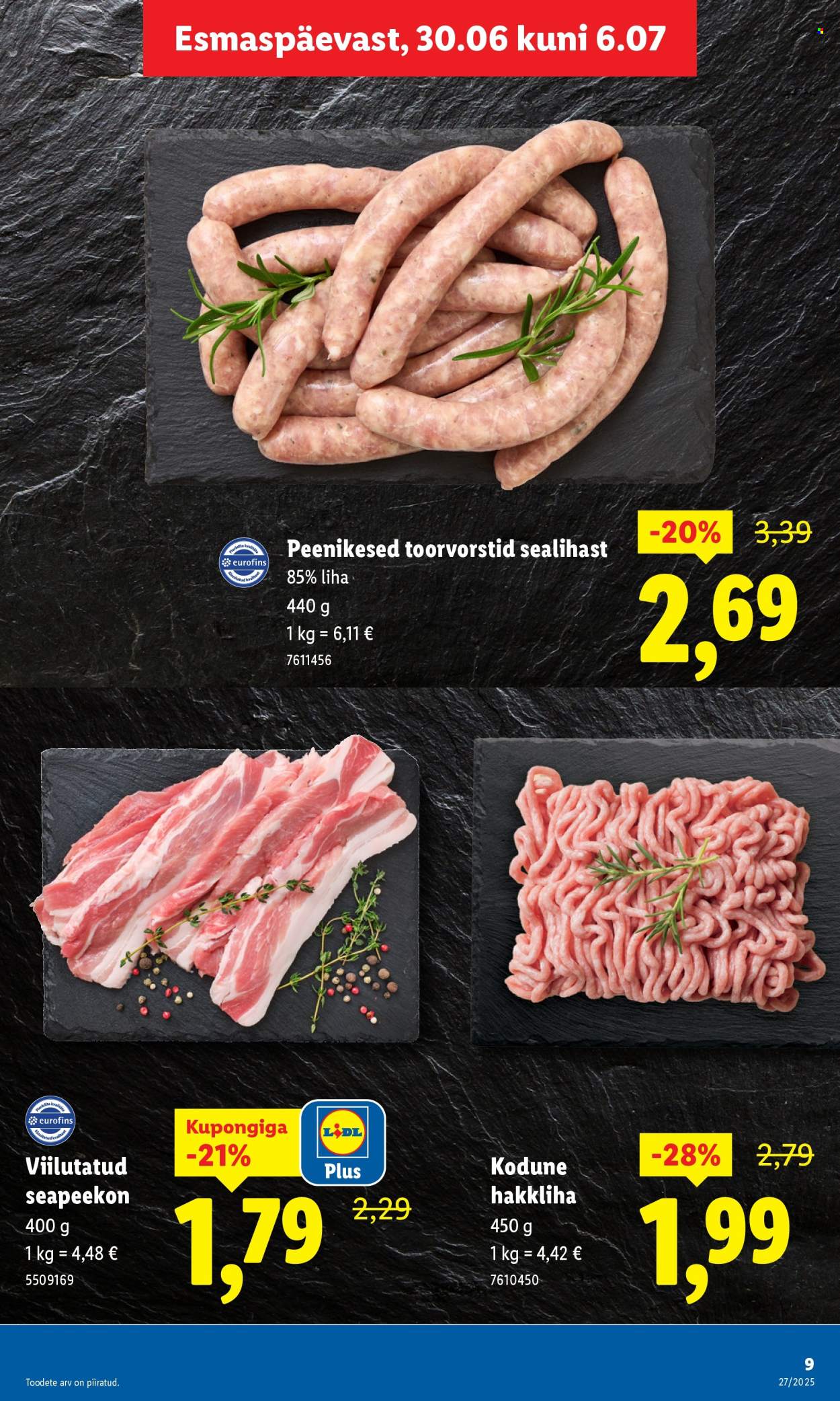 lidl - Lidl kliendileht - Kliendileht (30.06 - 6.07.2025) - page: 9 lidl - Lidl kliendileht - Kliendileht (30.06 - 6.07.2025) - page: 9