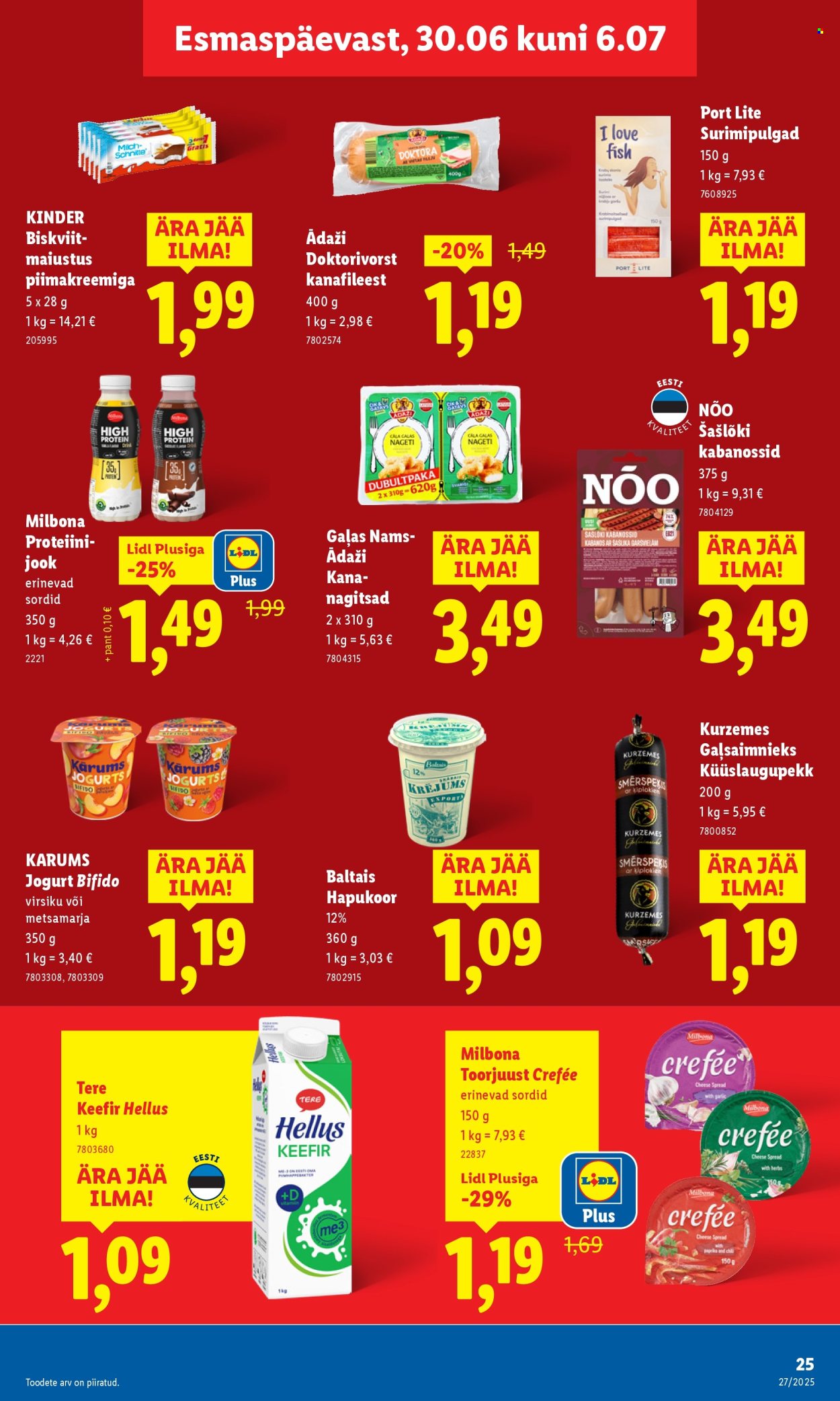 lidl - Lidl kliendileht - Kliendileht (30.06 - 6.07.2025) - page: 25 lidl - Lidl kliendileht - Kliendileht (30.06 - 6.07.2025) - page: 25