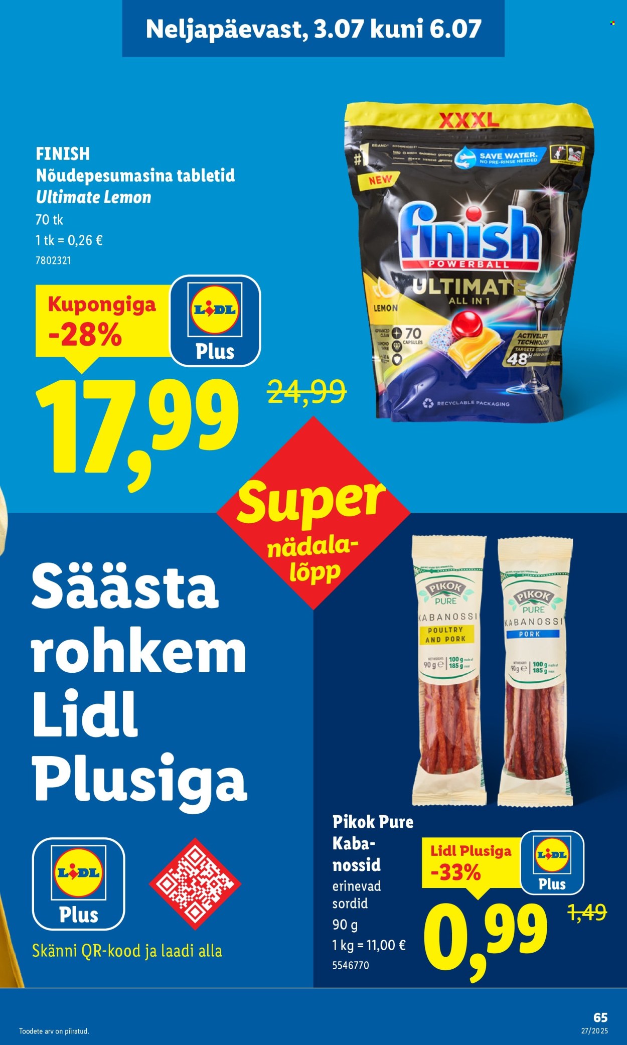 lidl - Lidl kliendileht - Kliendileht (30.06 - 6.07.2025) - page: 65 lidl - Lidl kliendileht - Kliendileht (30.06 - 6.07.2025) - page: 65