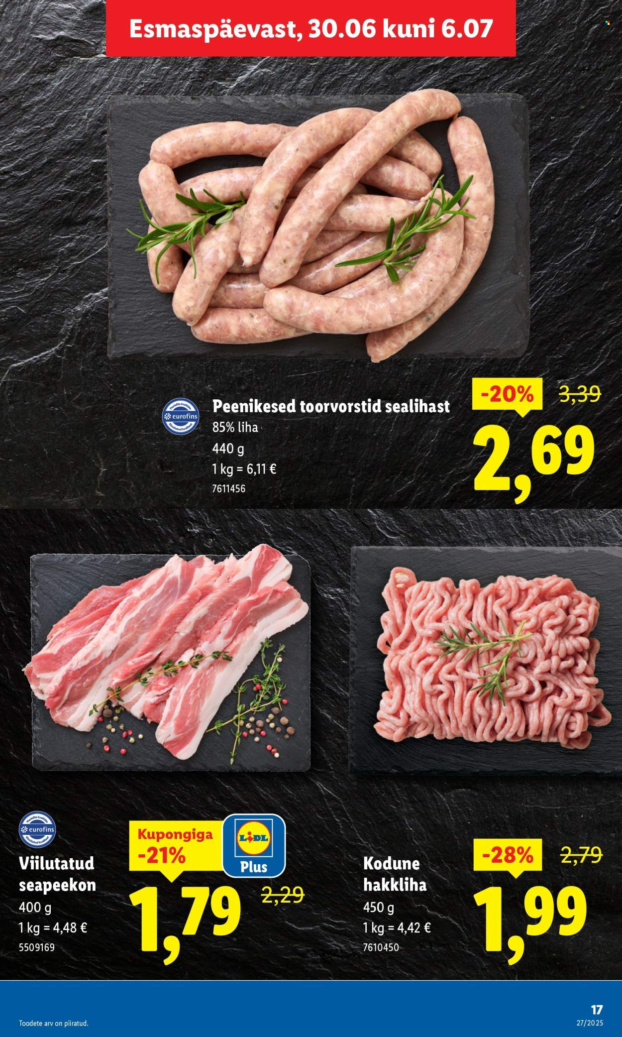 lidl - Lidl kliendileht - Nädalalõpu pakkumised (3.07 - 6.07.2025) - page: 17
