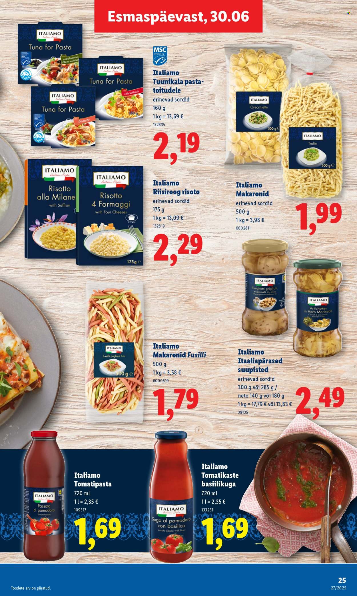 lidl - Lidl kliendileht - Nädalalõpu pakkumised (3.07 - 6.07.2025) - page: 25